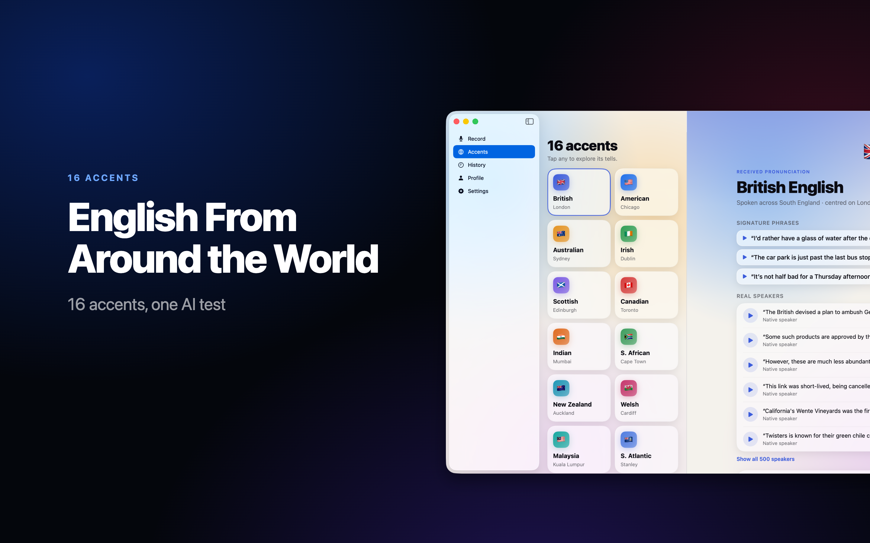 Accent Test on Mac, screen 5