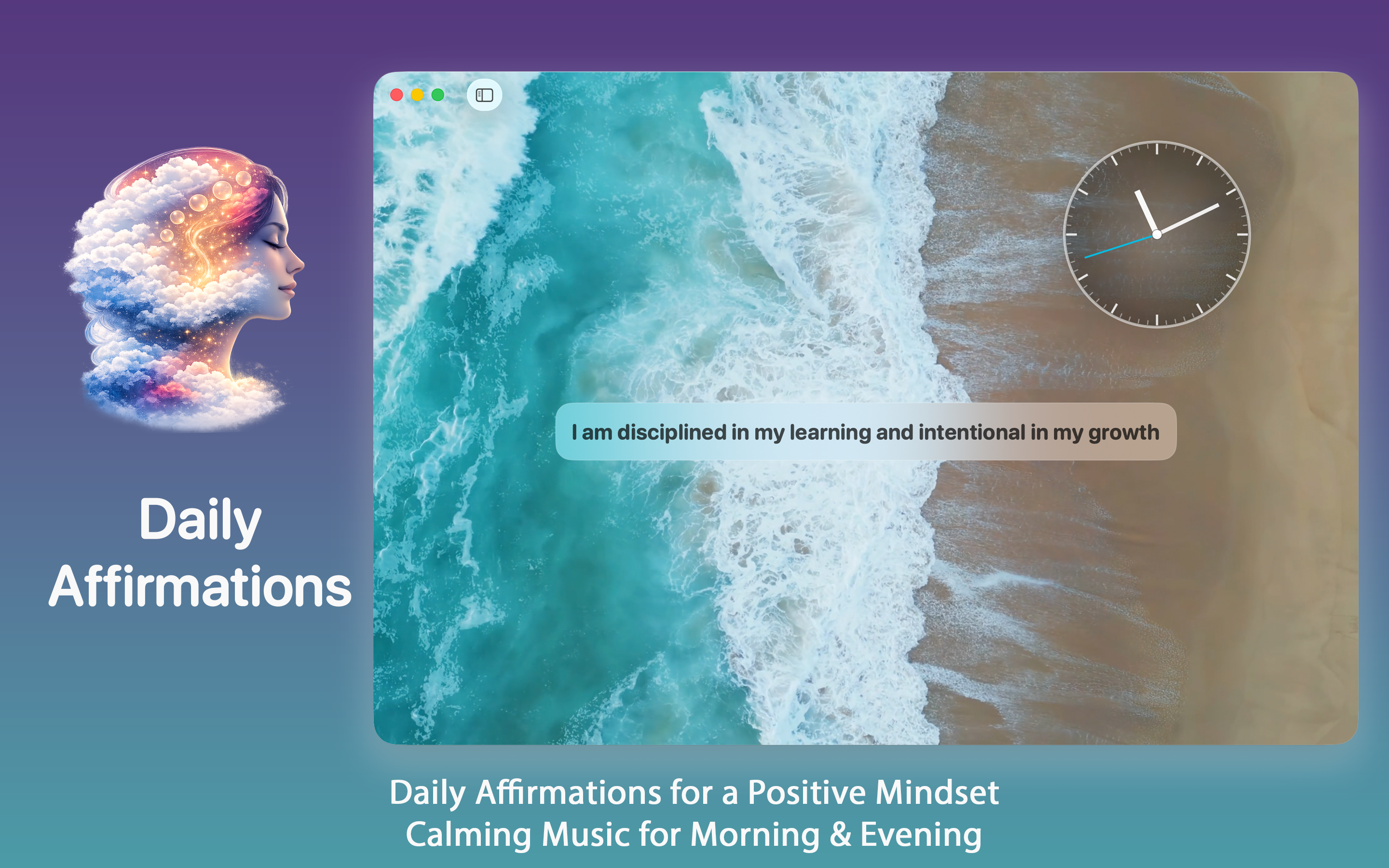 Daily Affirmations macOS screenshot 1
