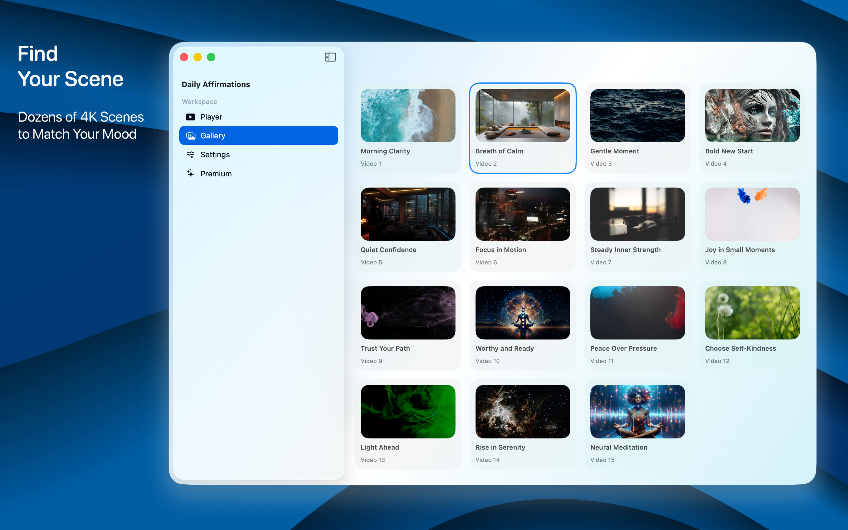 Daily Affirmations macOS screenshot 2