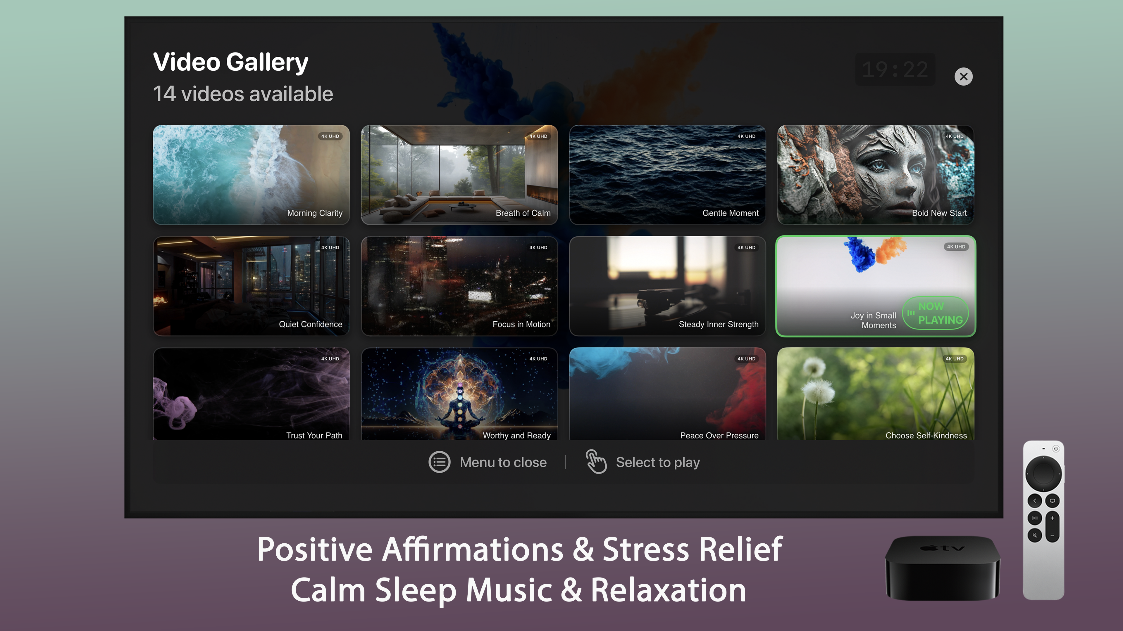 Daily Affirmations Apple TV screenshot 3