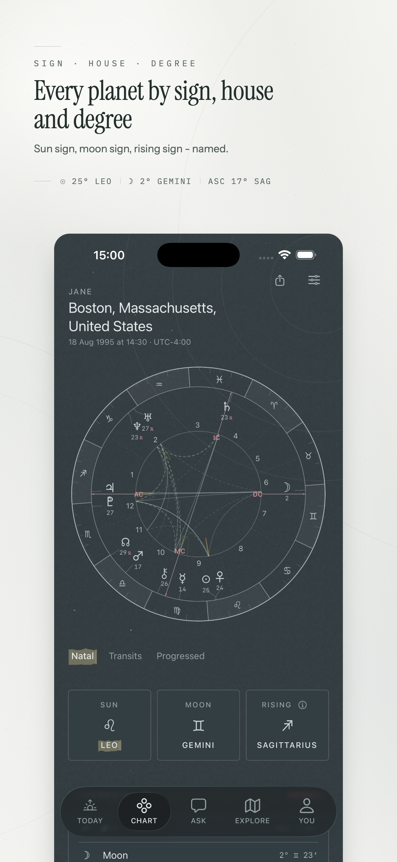 Ascendia on iPhone, screen 2