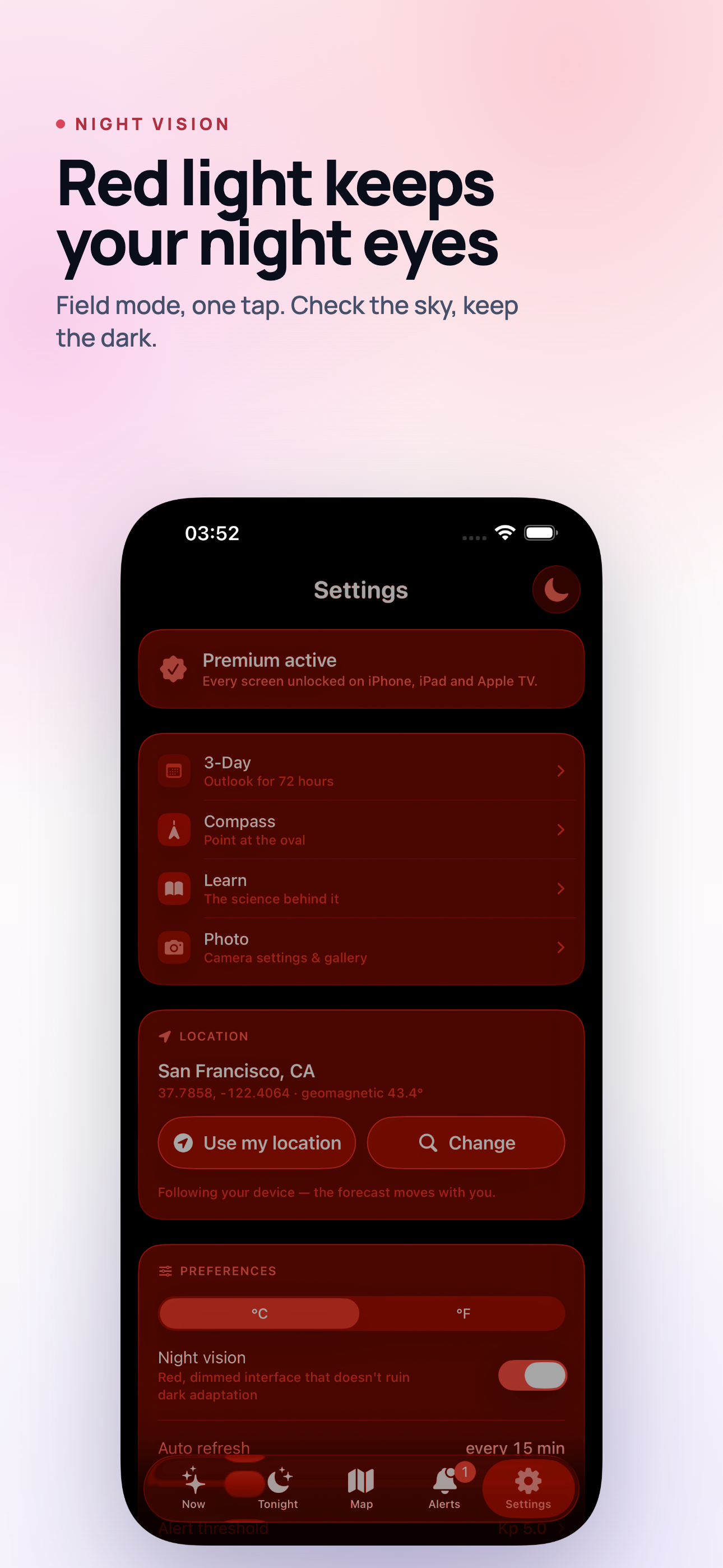 Aurora Forecast on iPhone, screen 10