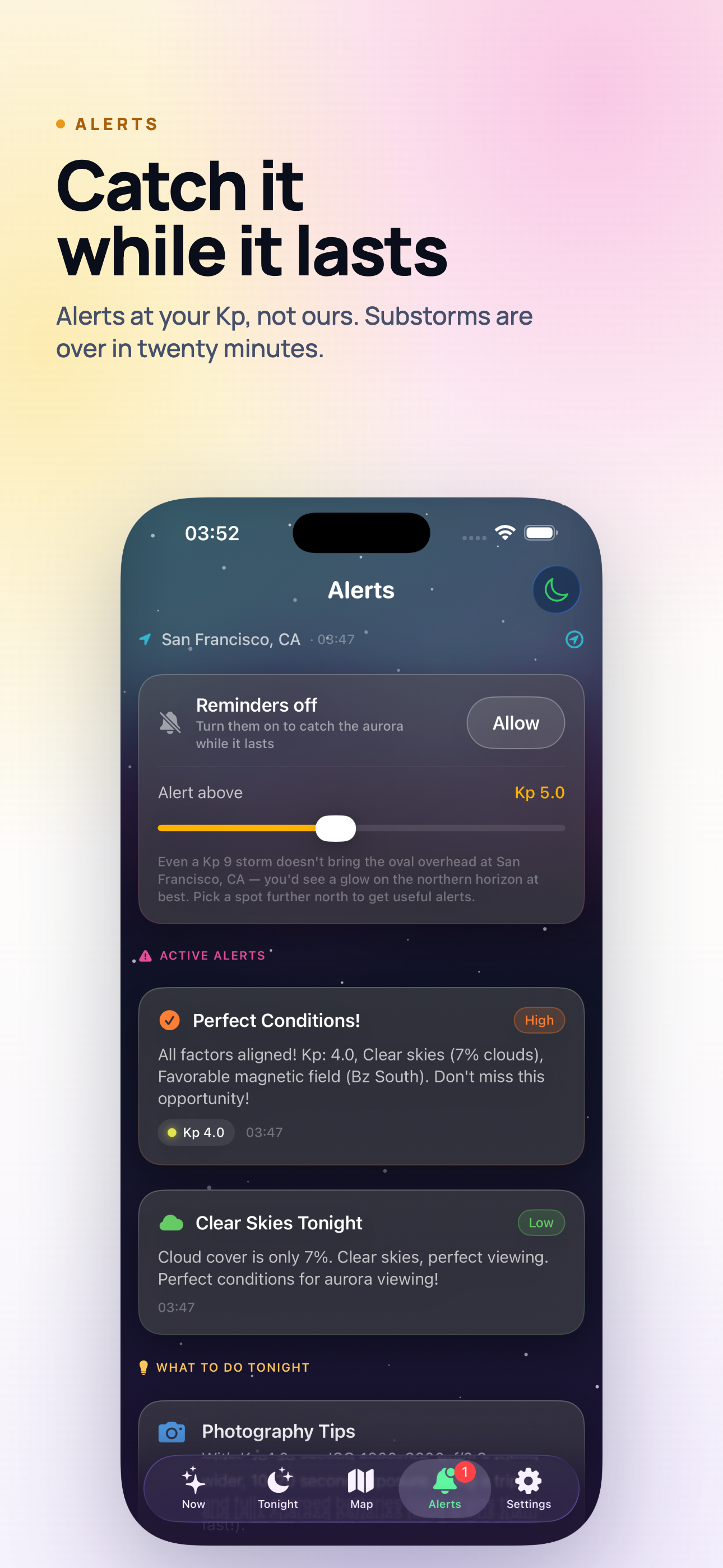 Aurora Forecast on iPhone, screen 7