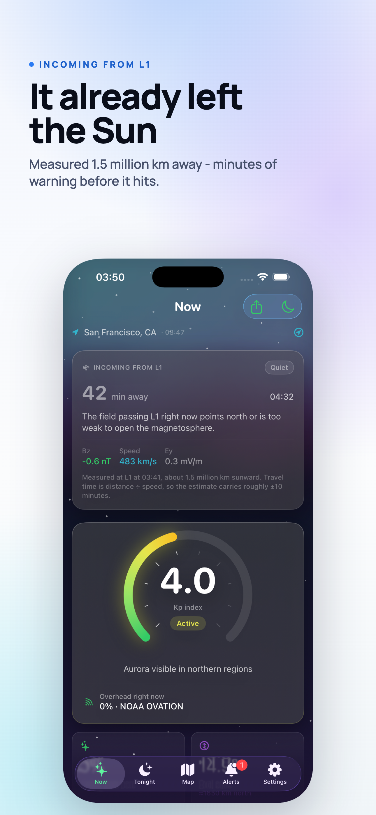 Aurora Forecast on iPhone, screen 8