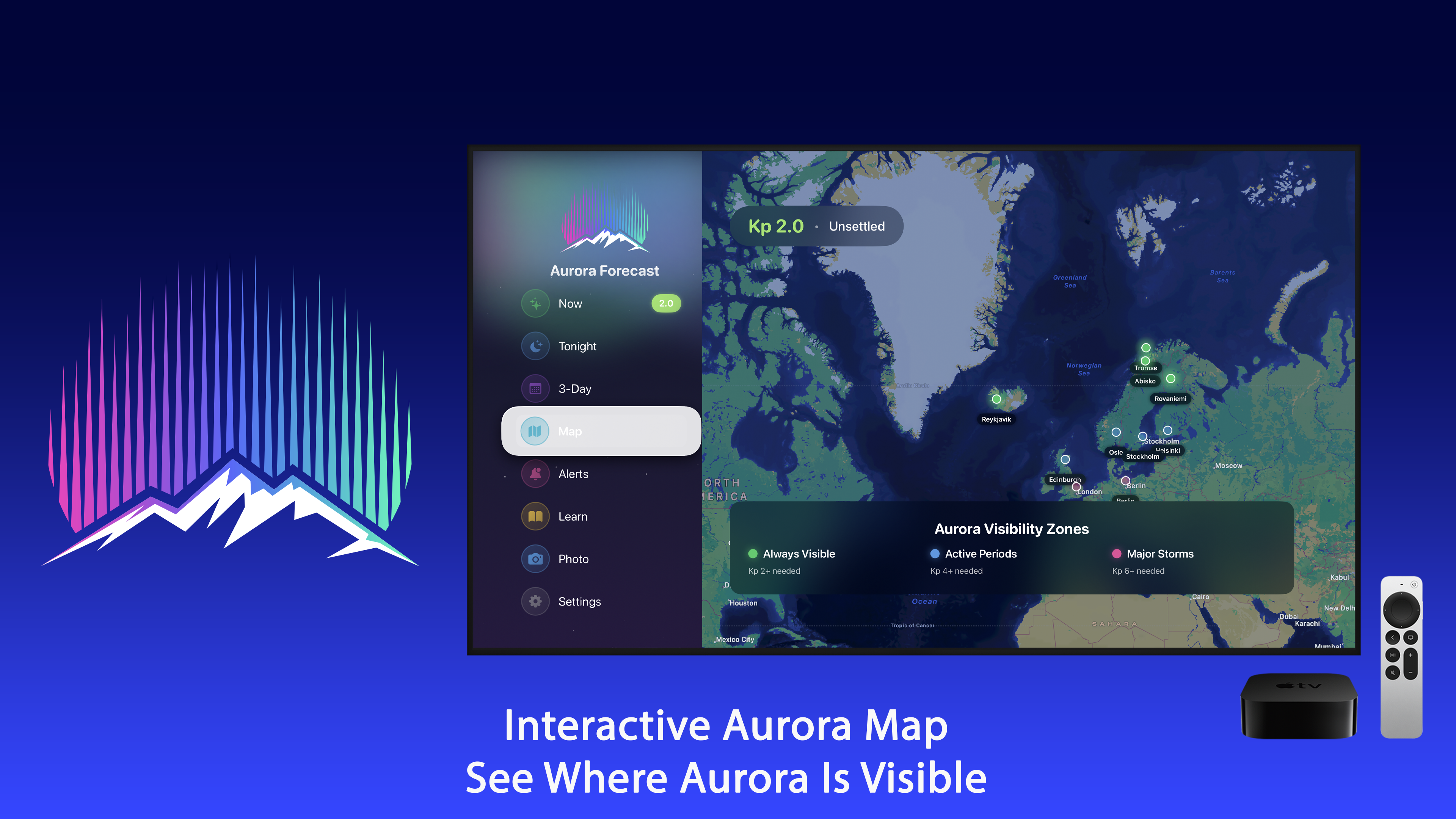 Northern Lights Forecast 4K Apple TV screenshot 3