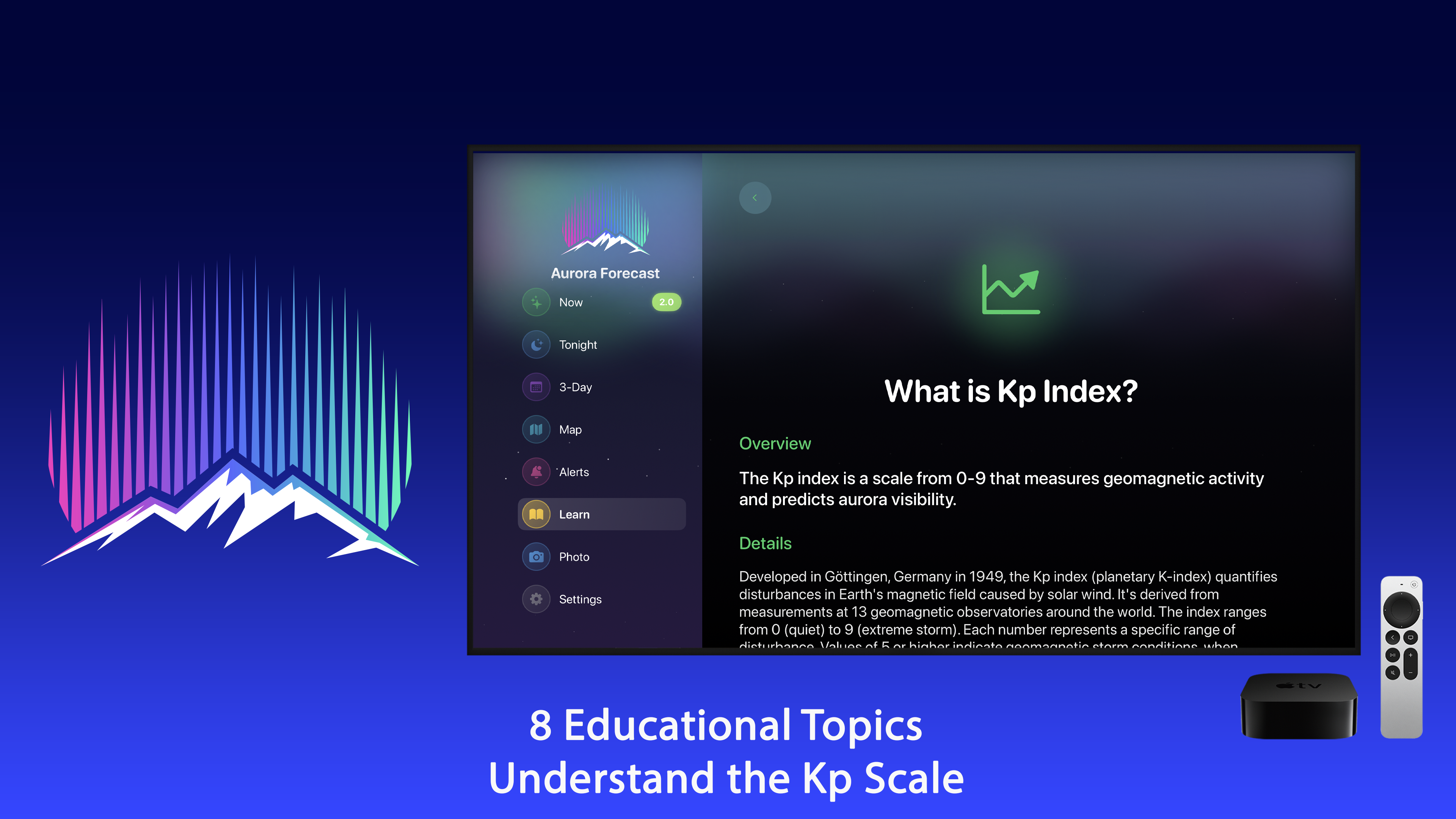 Northern Lights Forecast 4K Apple TV screenshot 8