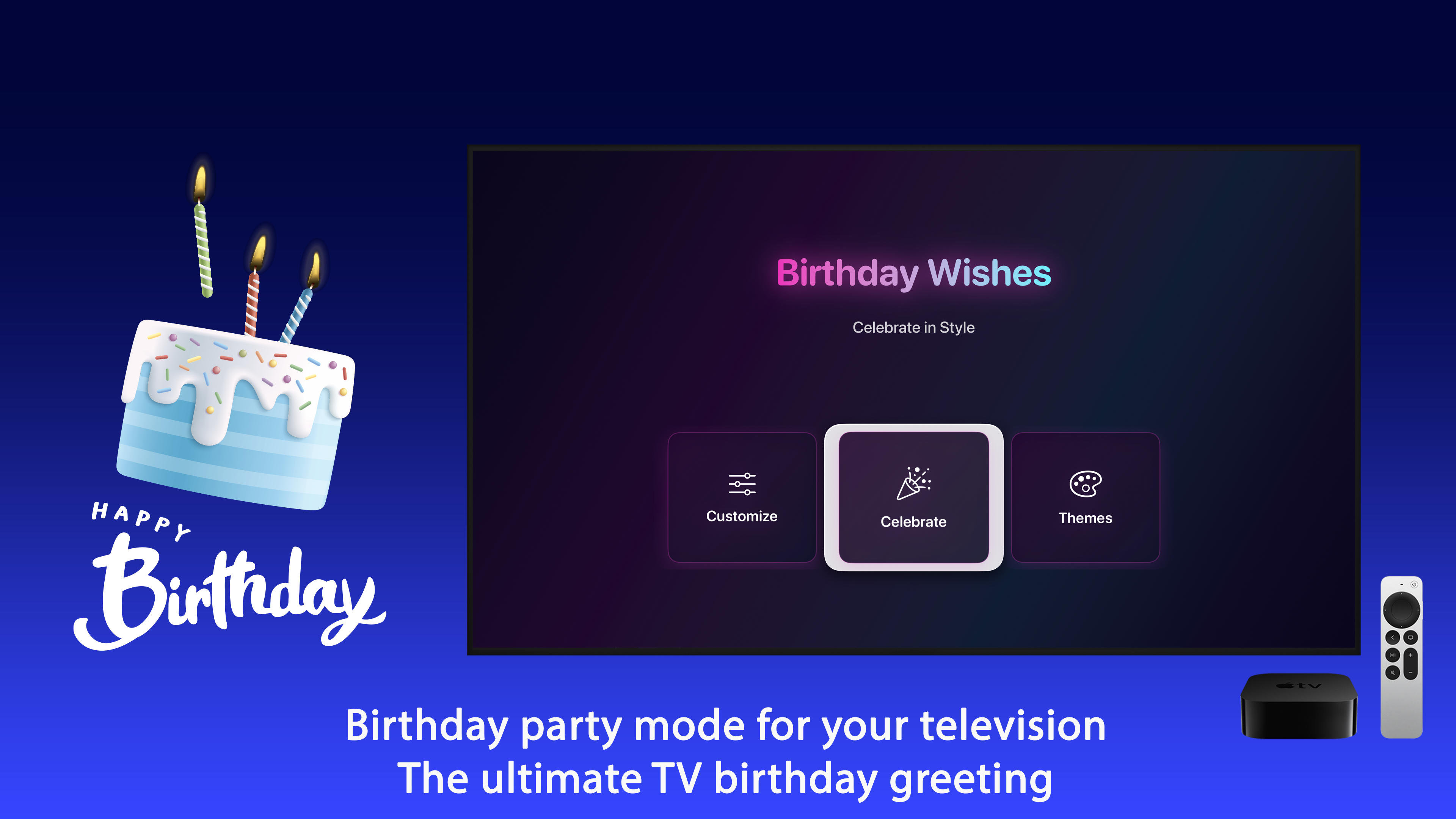 Happy Birthday Cards Apple TV screenshot 3