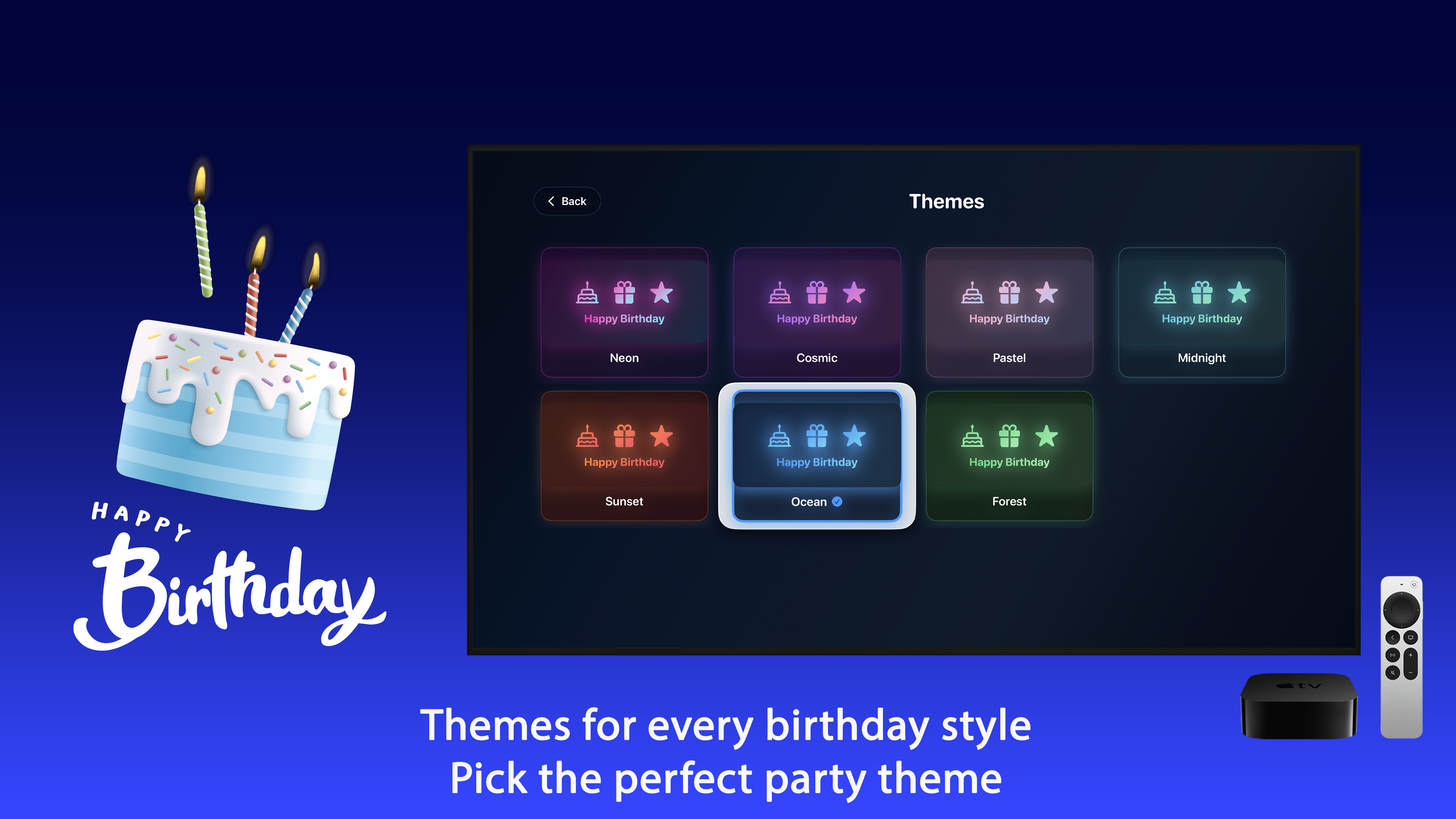 Happy Birthday Cards Apple TV screenshot 4