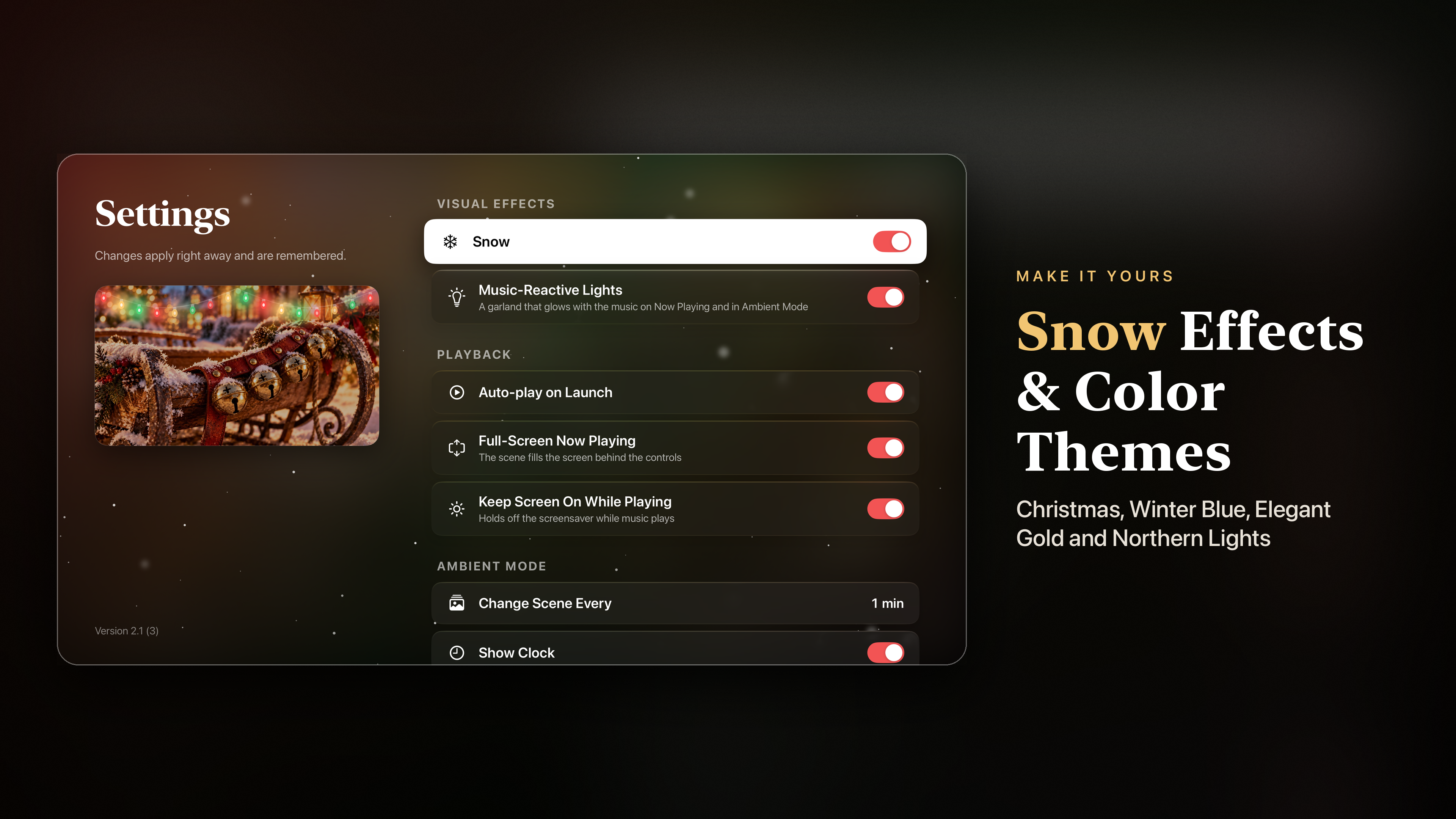 Christmas Music & Carols 4K on Apple TV, screen 10