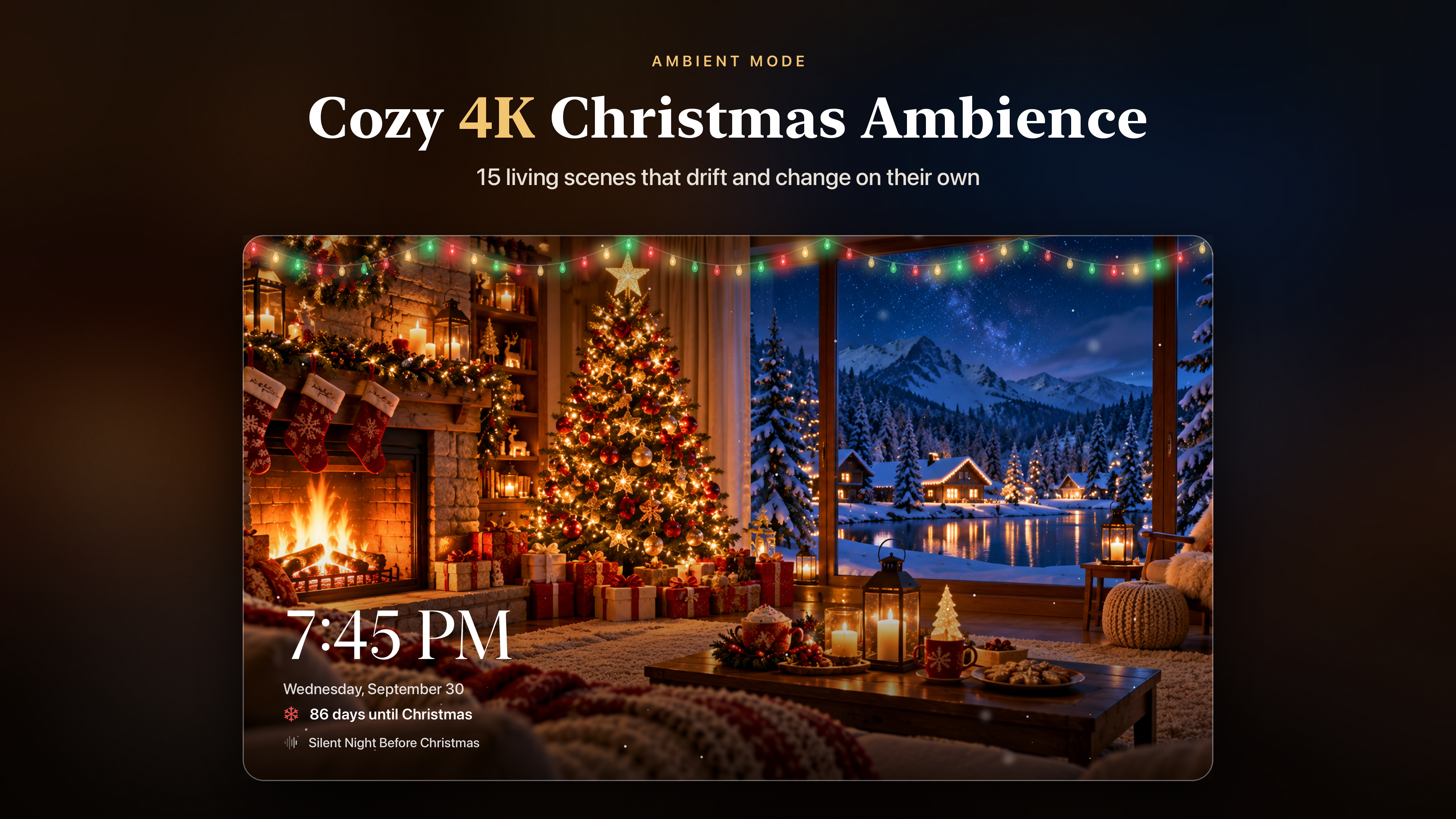 Christmas Music & Carols 4K on Apple TV, screen 2