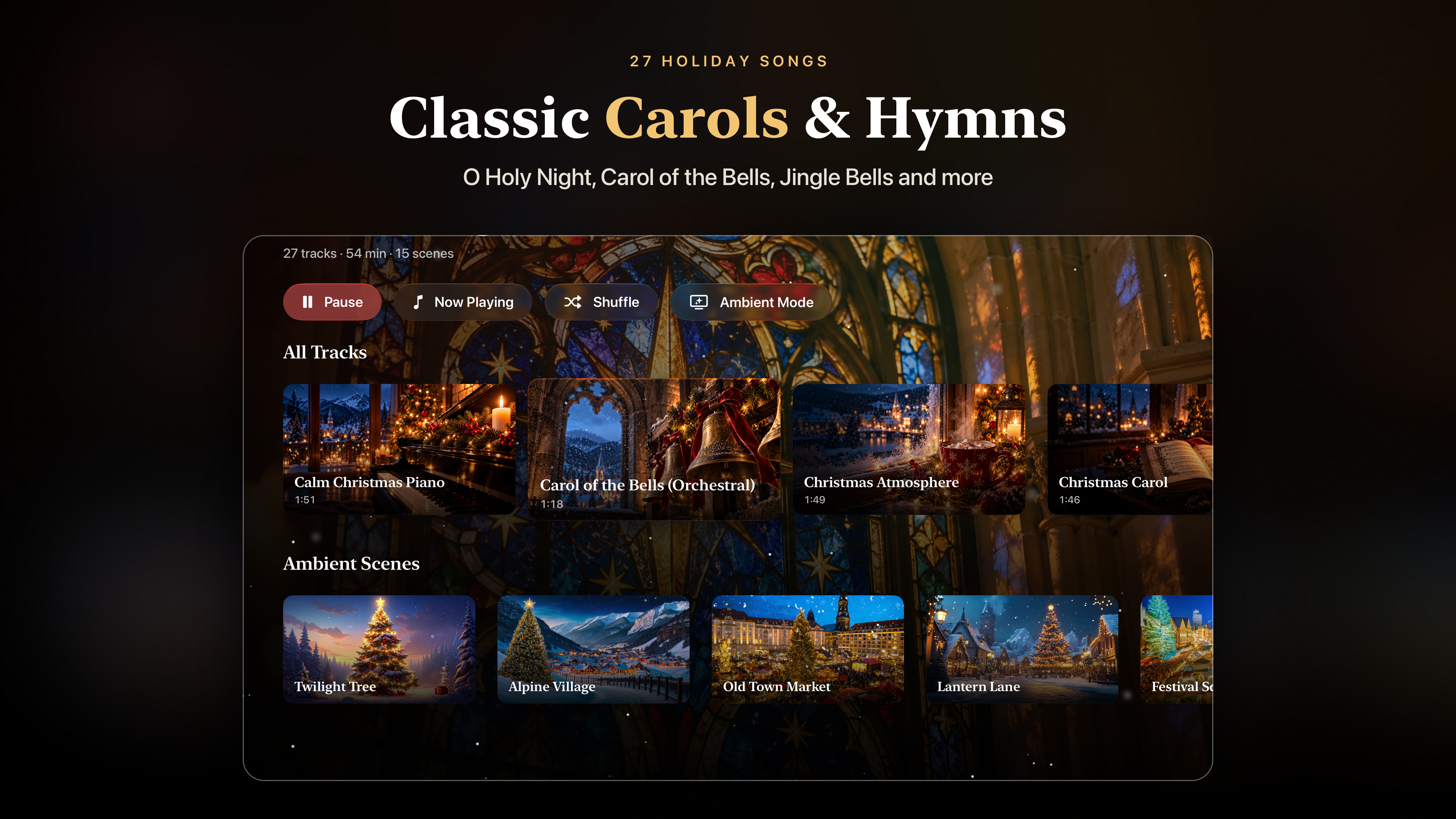 Christmas Music & Carols 4K on Apple TV, screen 4