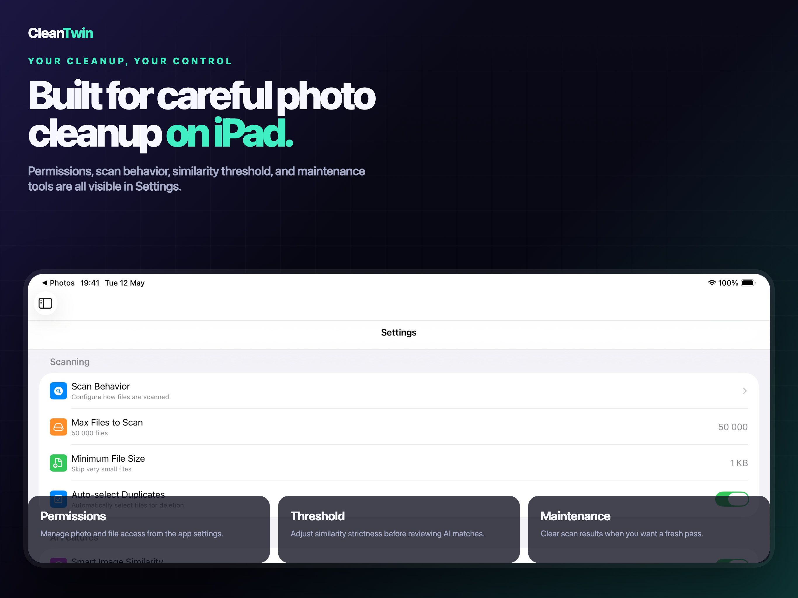 CleanTwin iPad screenshot 10