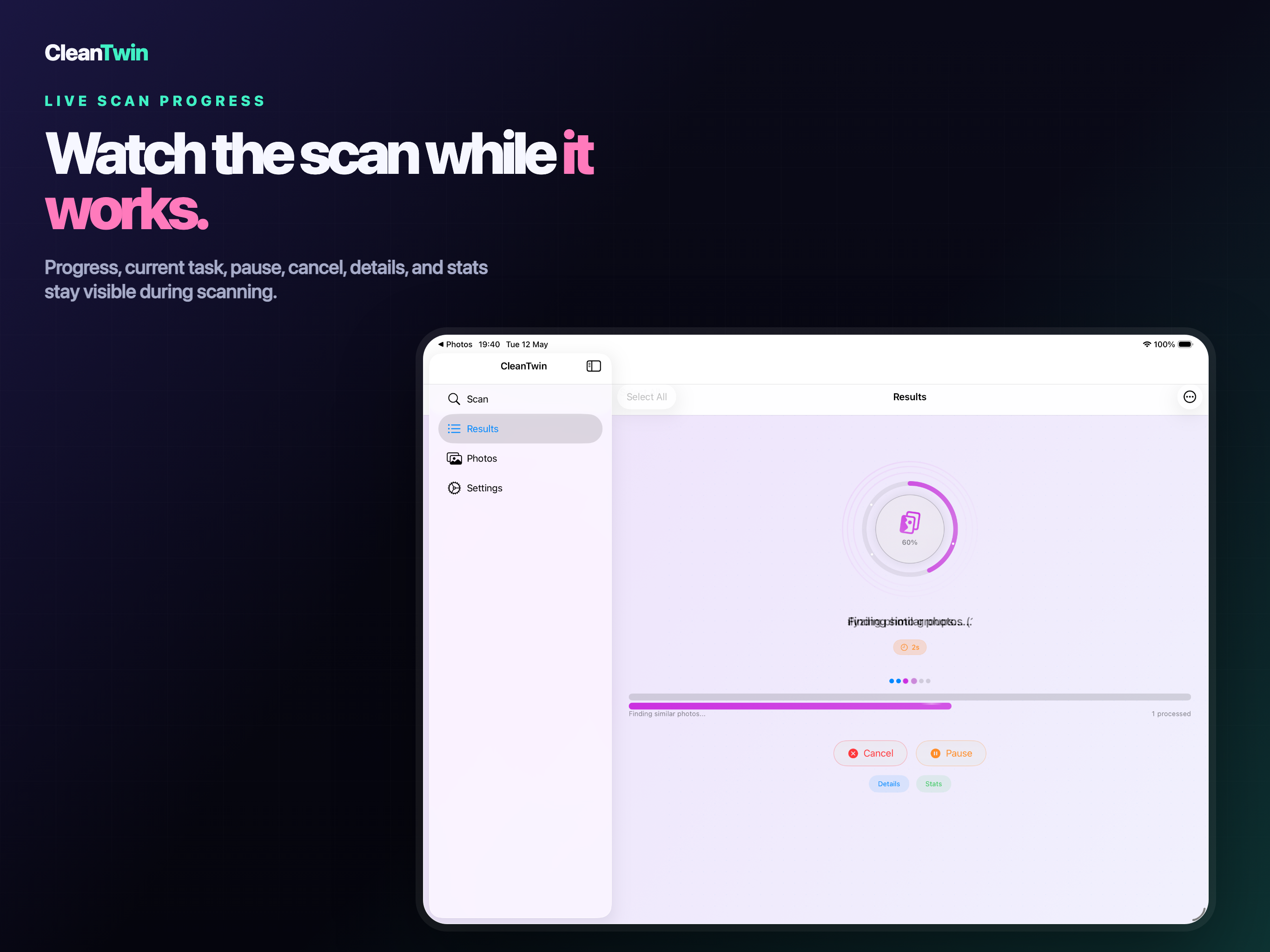 CleanTwin iPad screenshot 4