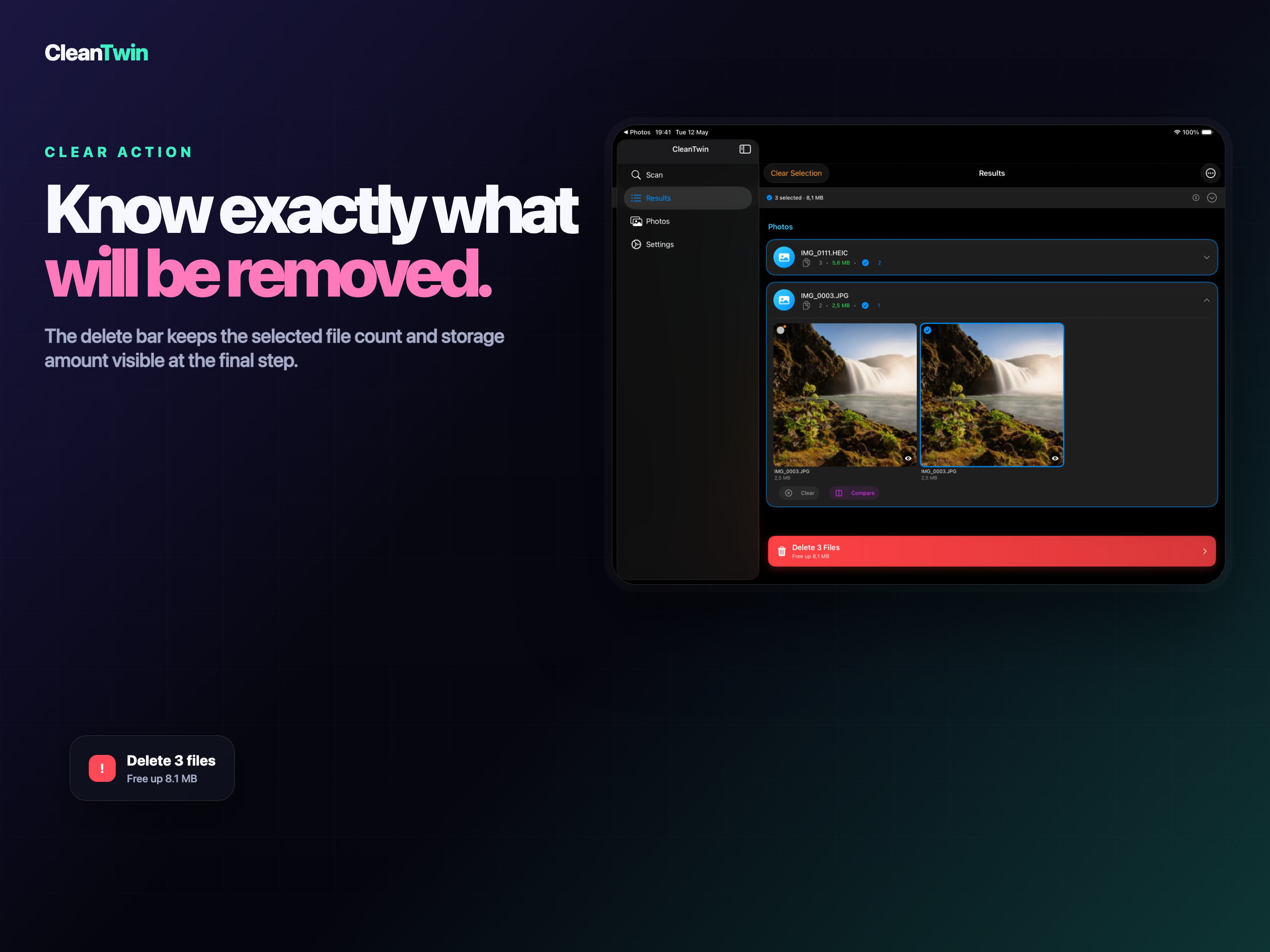 CleanTwin iPad screenshot 7