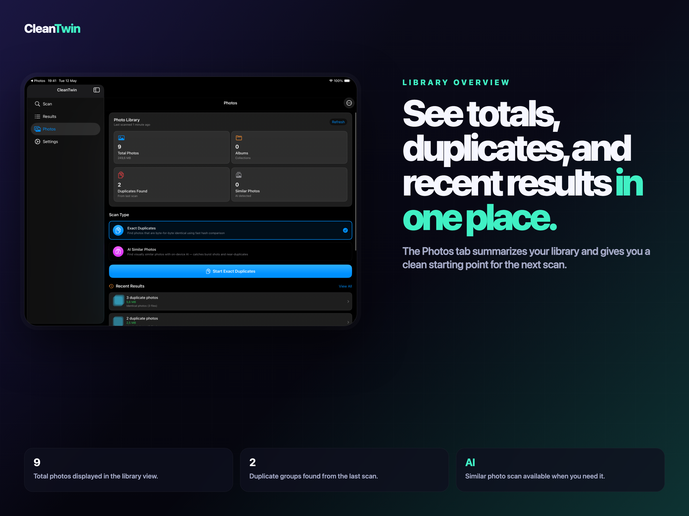 CleanTwin iPad screenshot 8