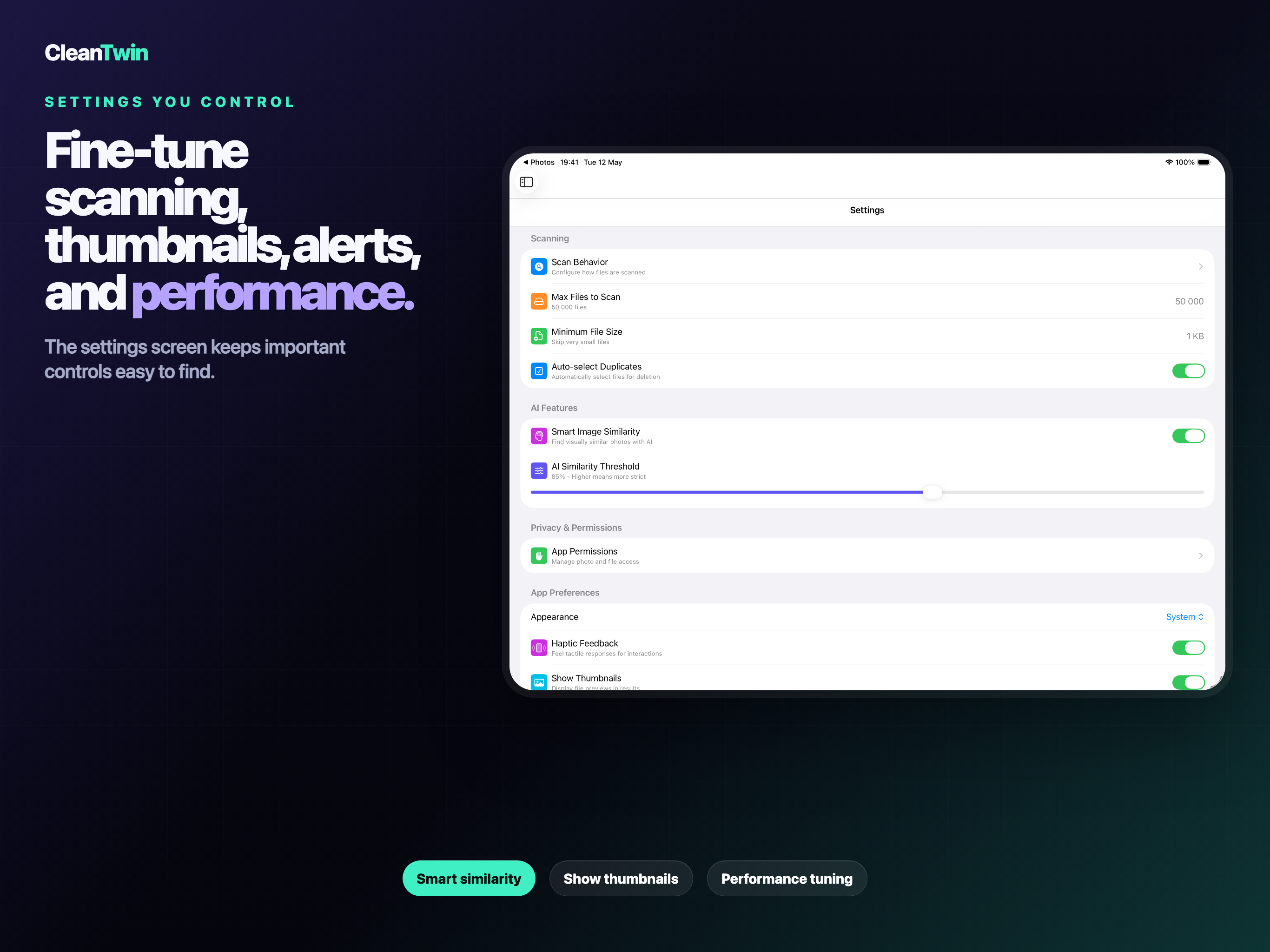 CleanTwin iPad screenshot 9