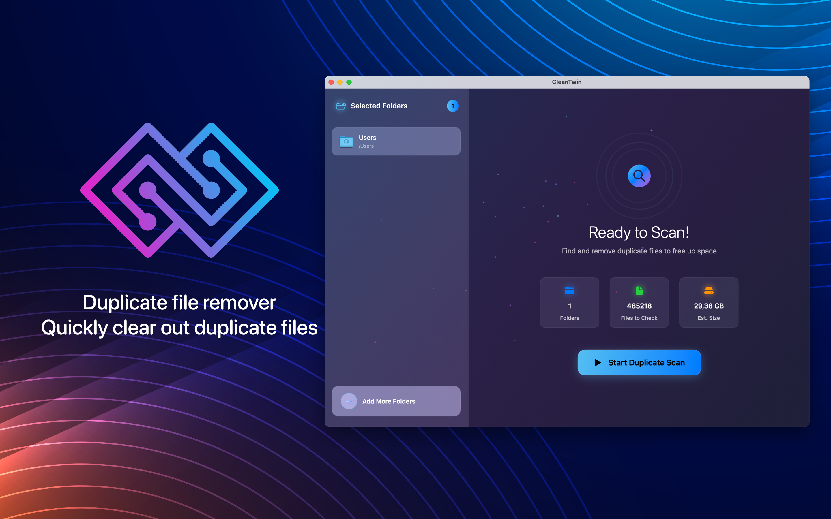CleanTwin Mac screenshot 2