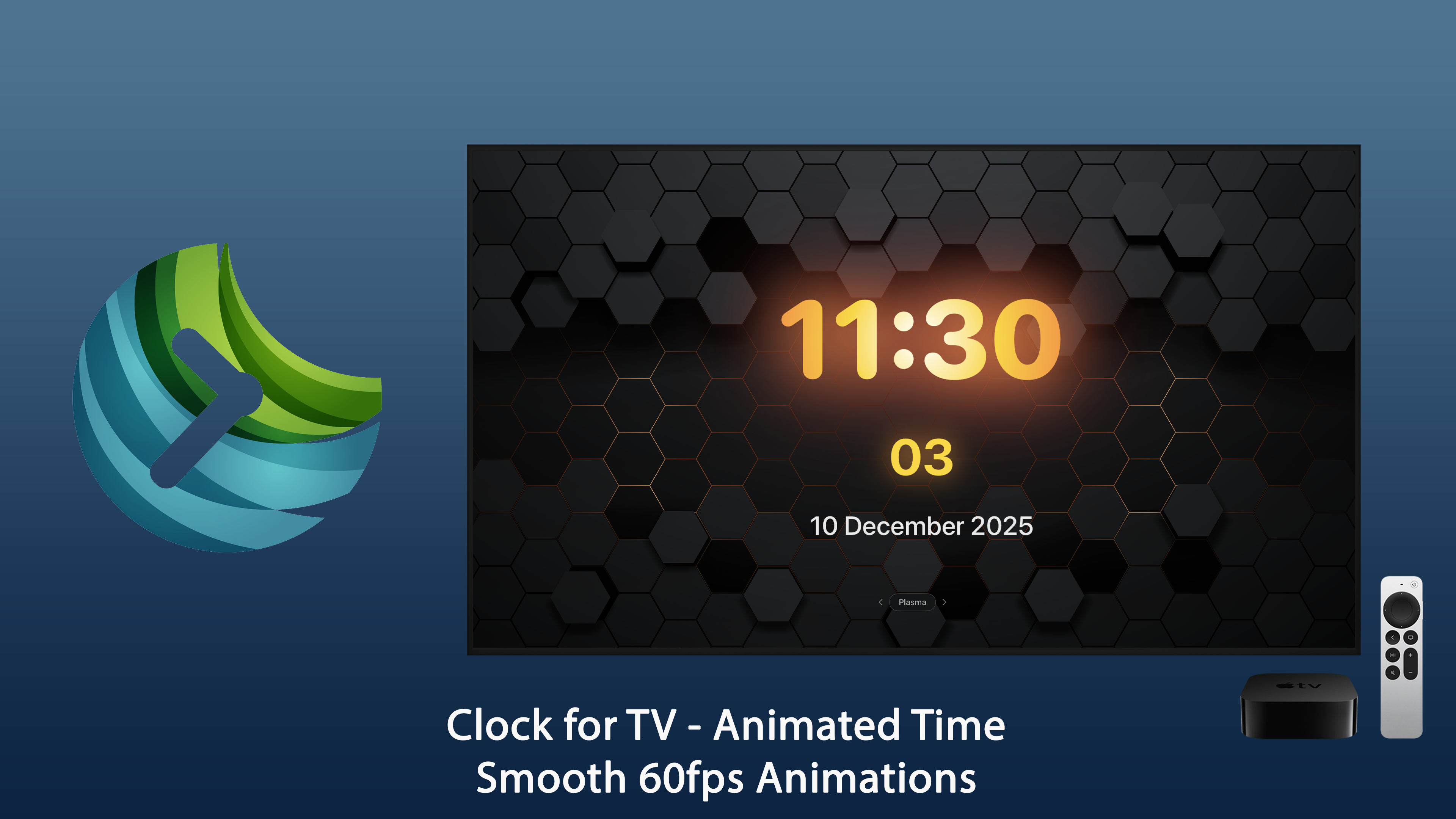 Clock for TV Apple TV screenshot 10