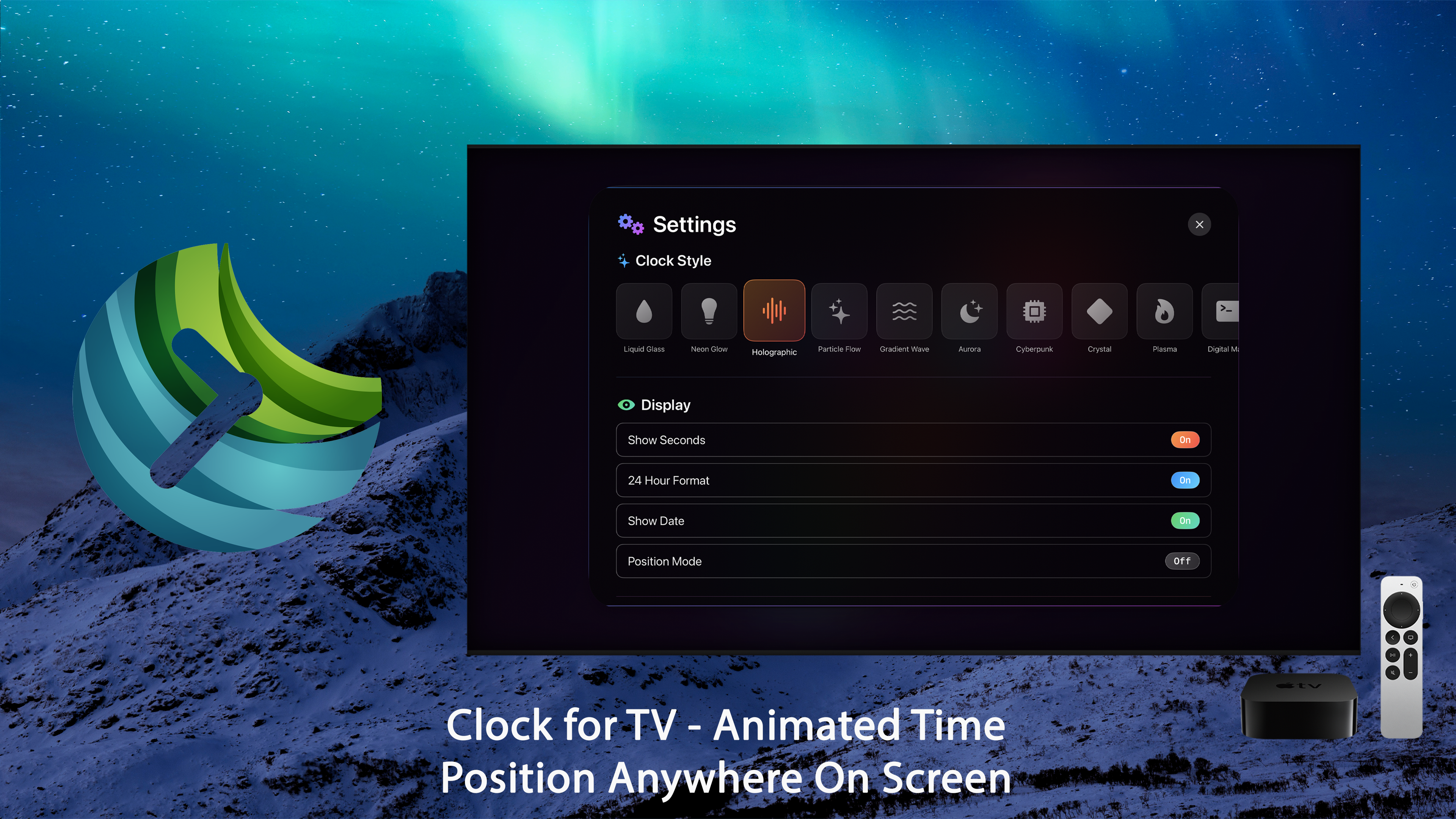 Clock for TV Apple TV screenshot 3