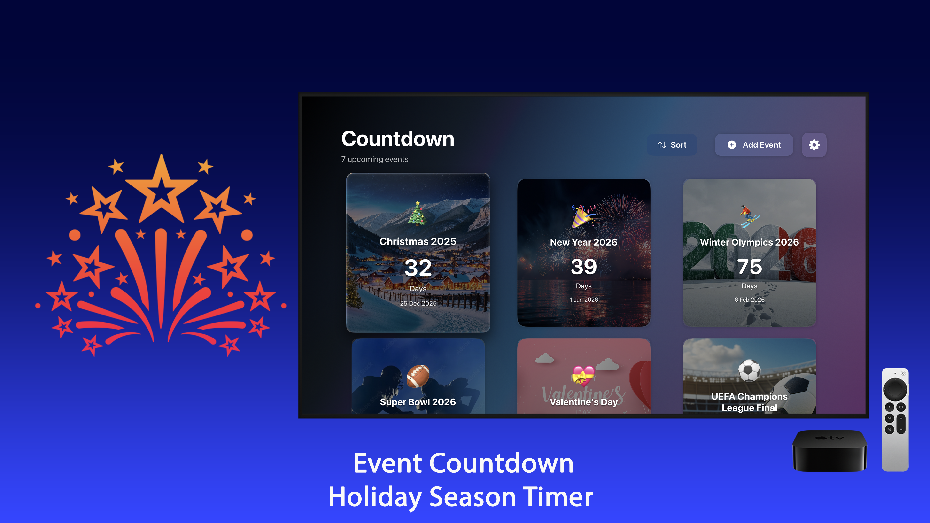 Event Countdown Apple TV screenshot 3