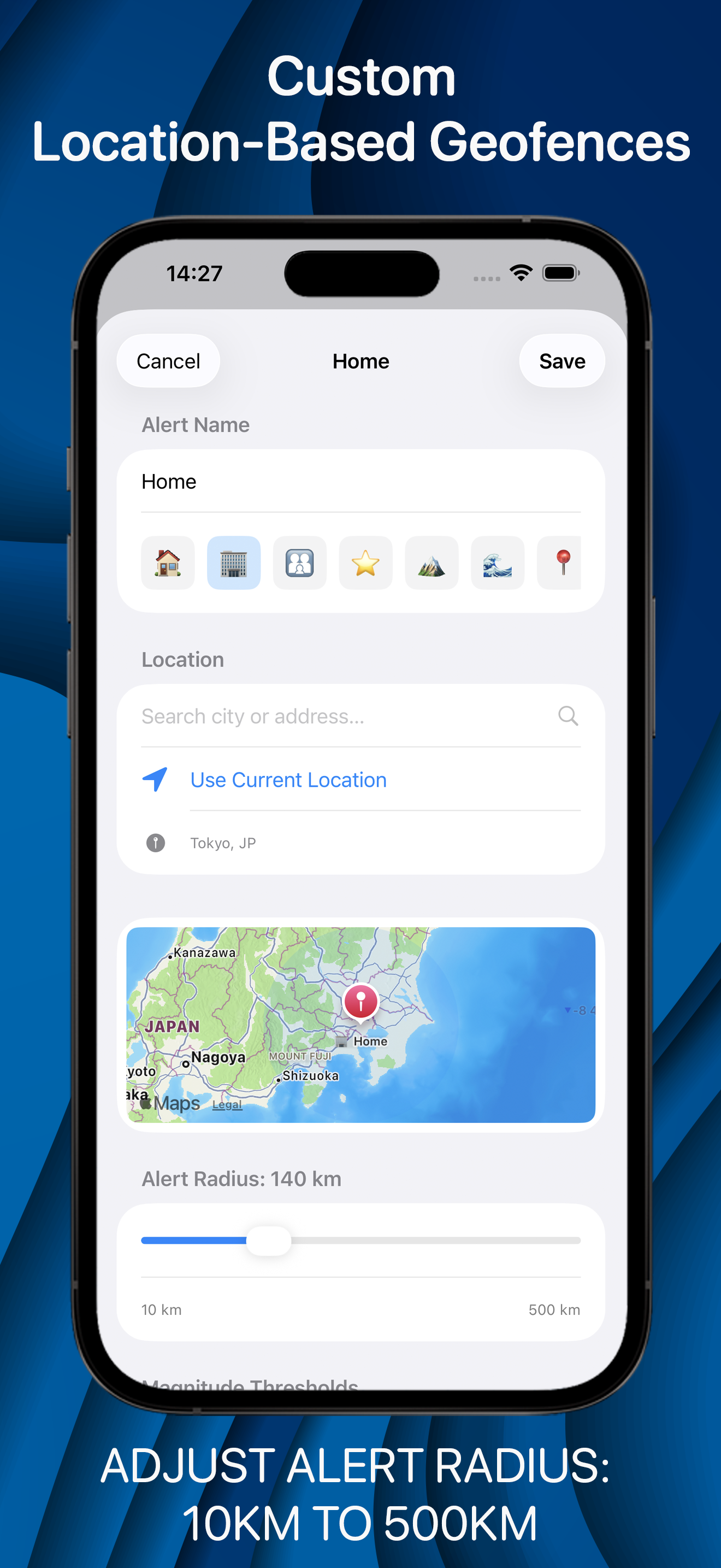 Earthquake Monitor iPhone screenshot 4