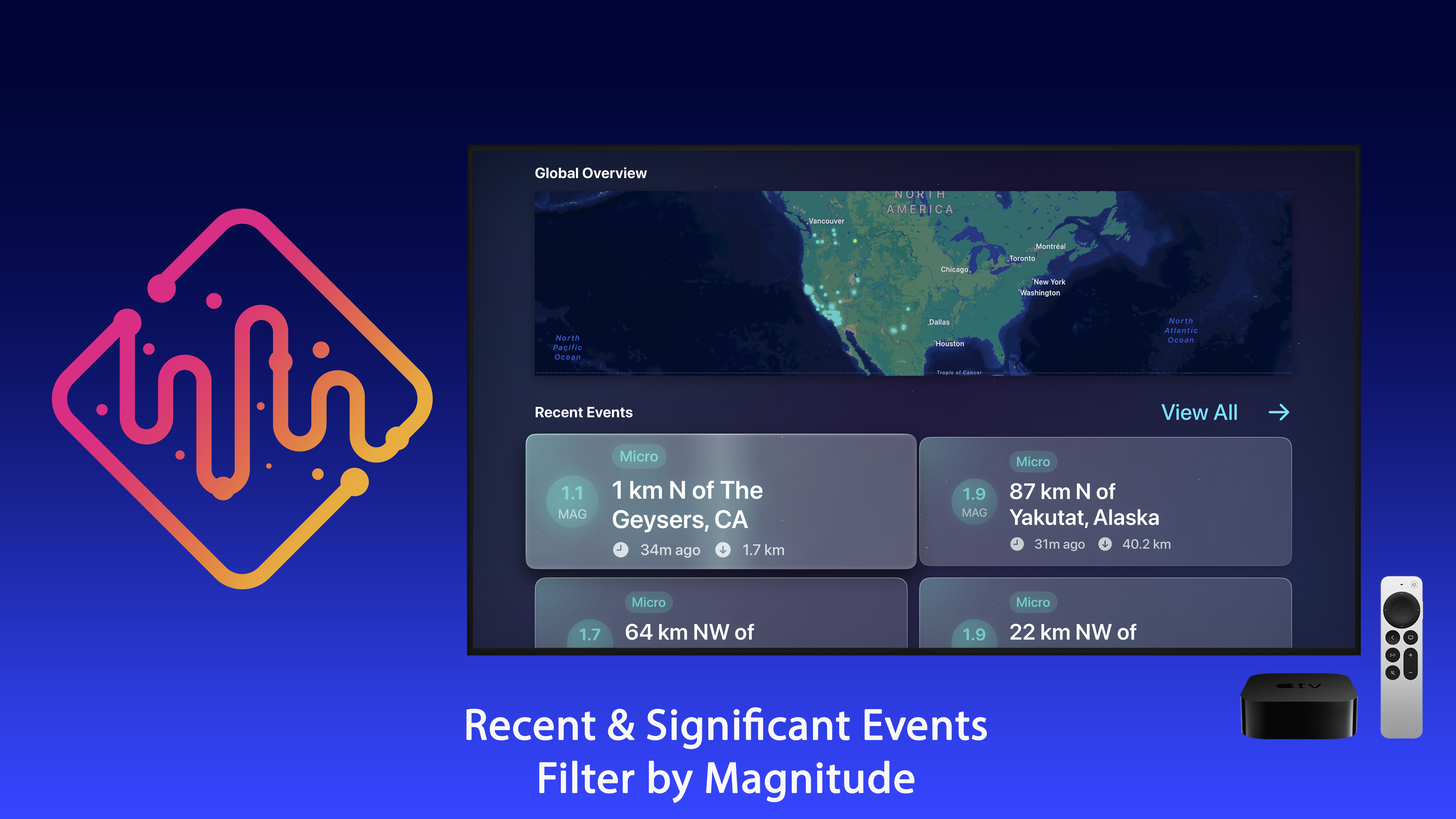 Earthquake Monitor Apple TV screenshot 3