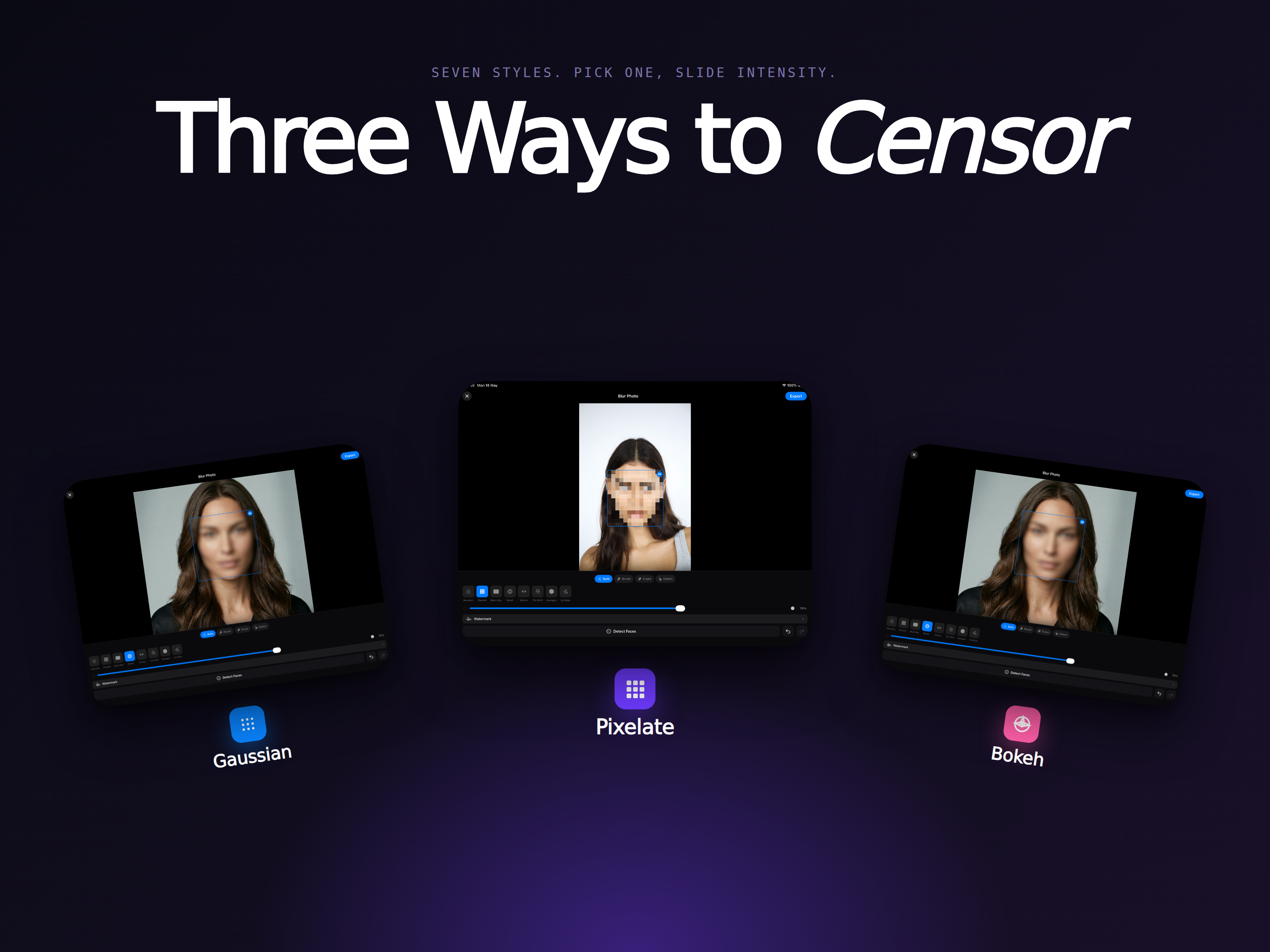 Face Blur AI iPad screenshot 3