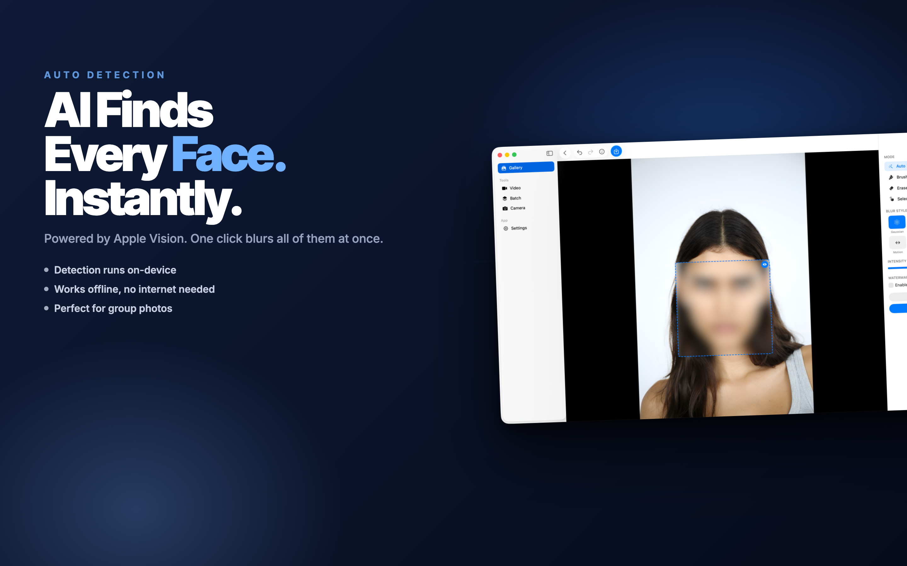 Face Blur AI Mac screenshot 2