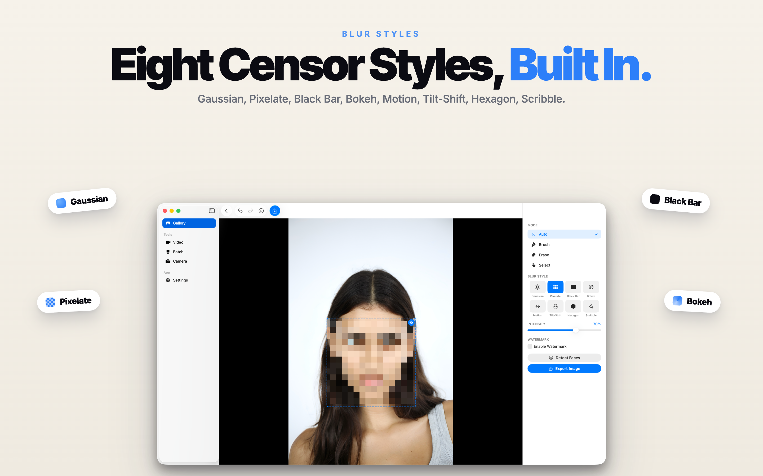 Face Blur AI Mac screenshot 3