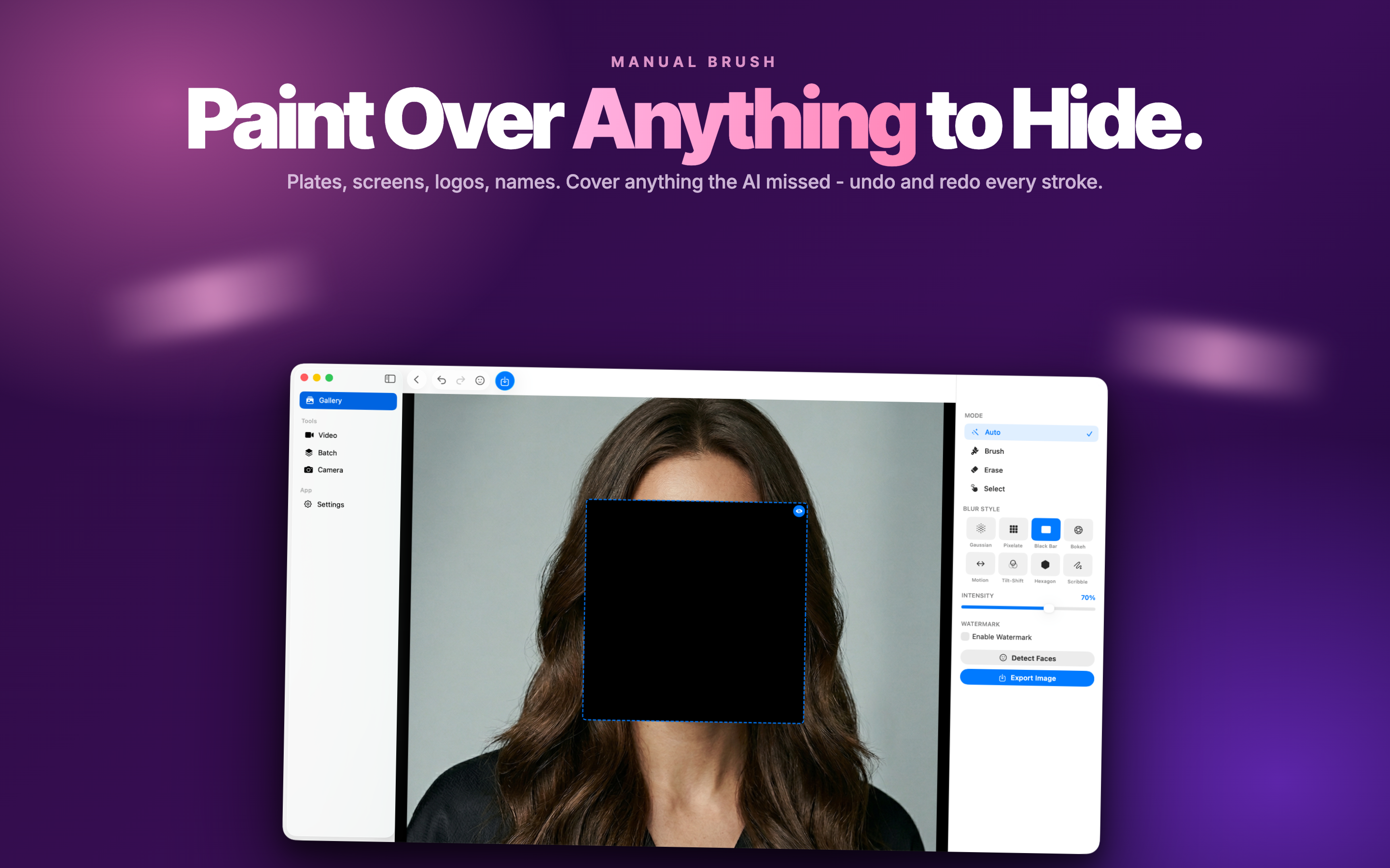Face Blur AI Mac screenshot 4