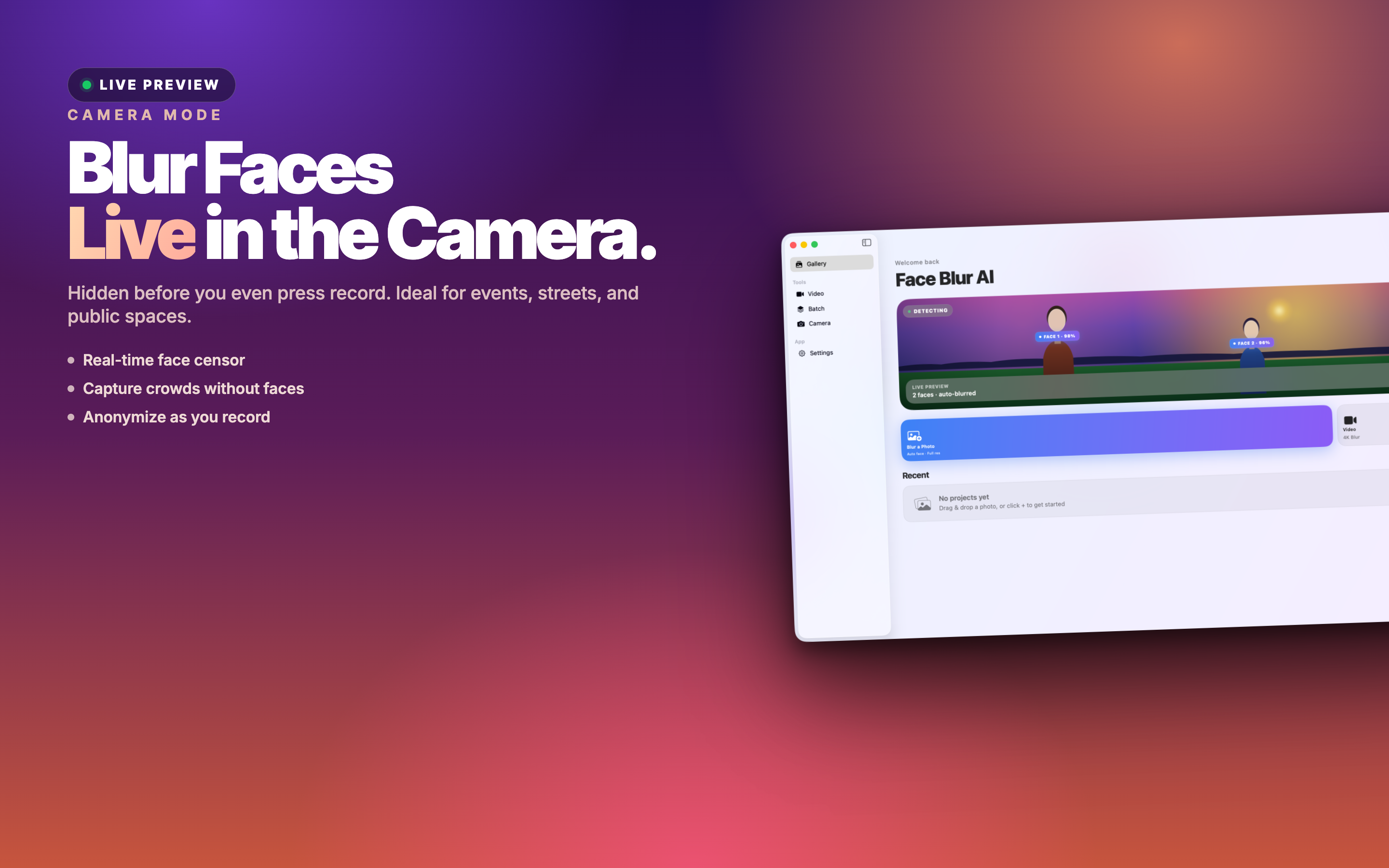 Face Blur AI Mac screenshot 6