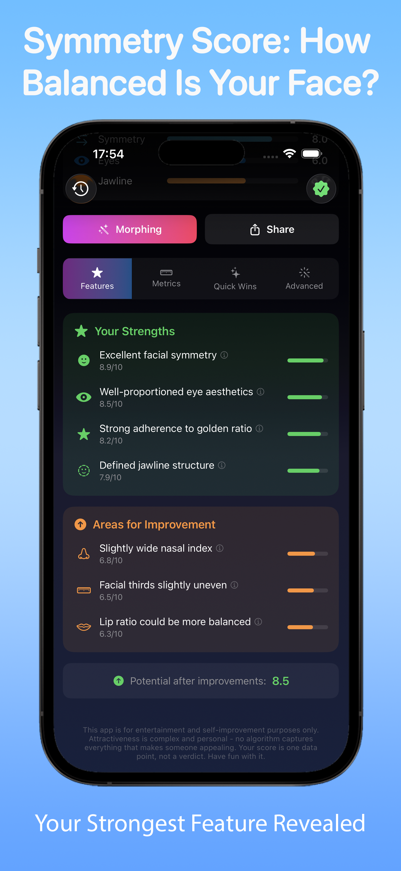 AI Face Score iPhone screenshot 3