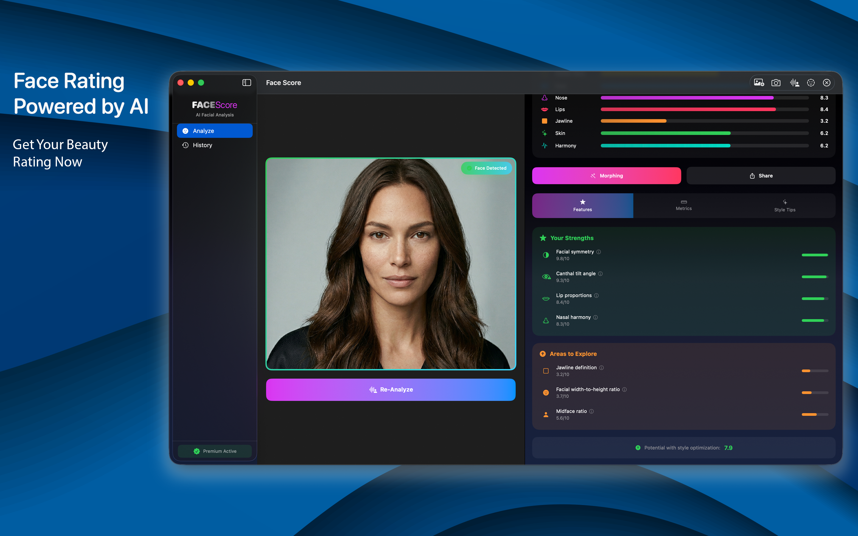 AI Face Score Mac screenshot 2