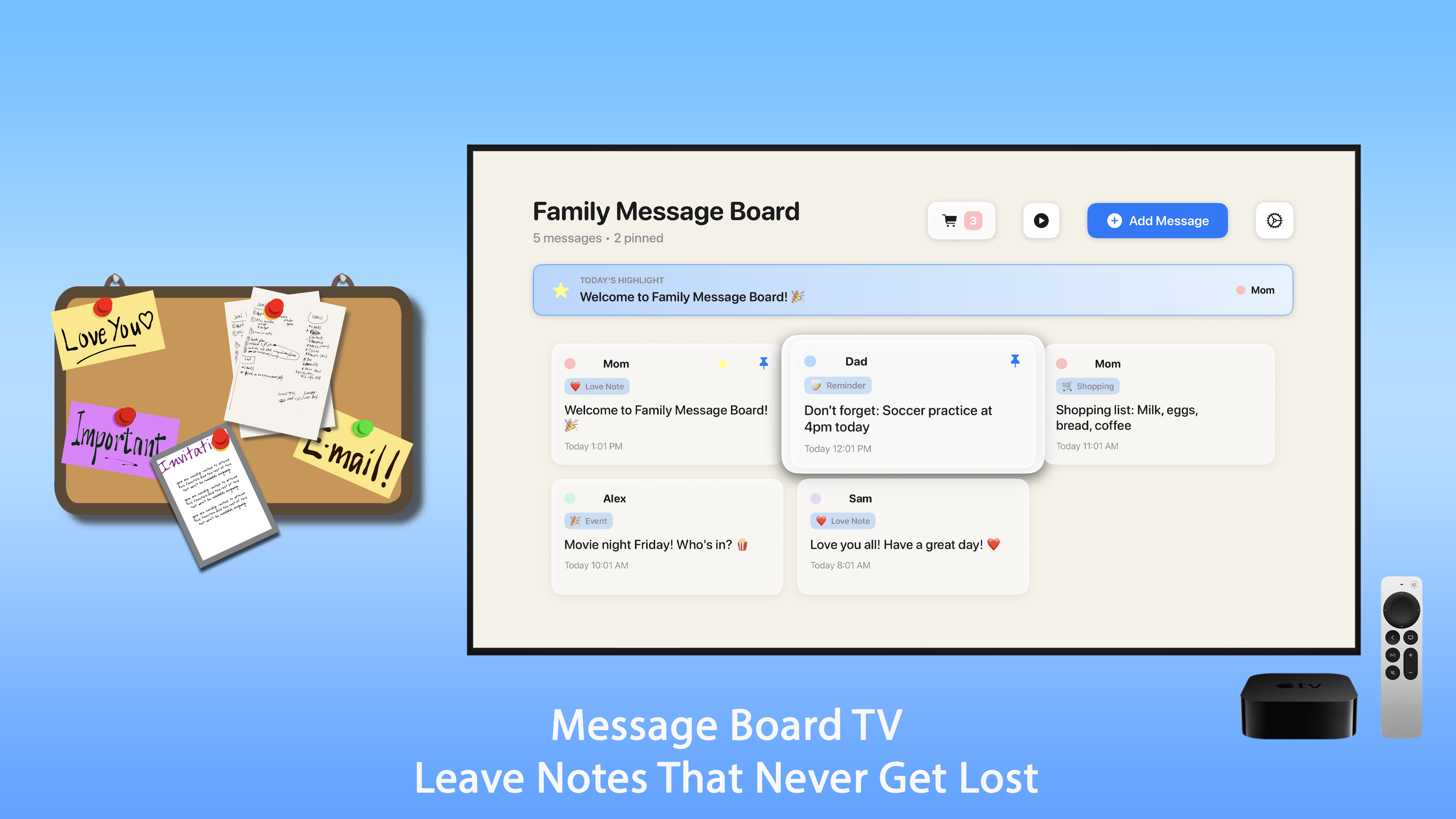 Family Board Apple TV screenshot 1