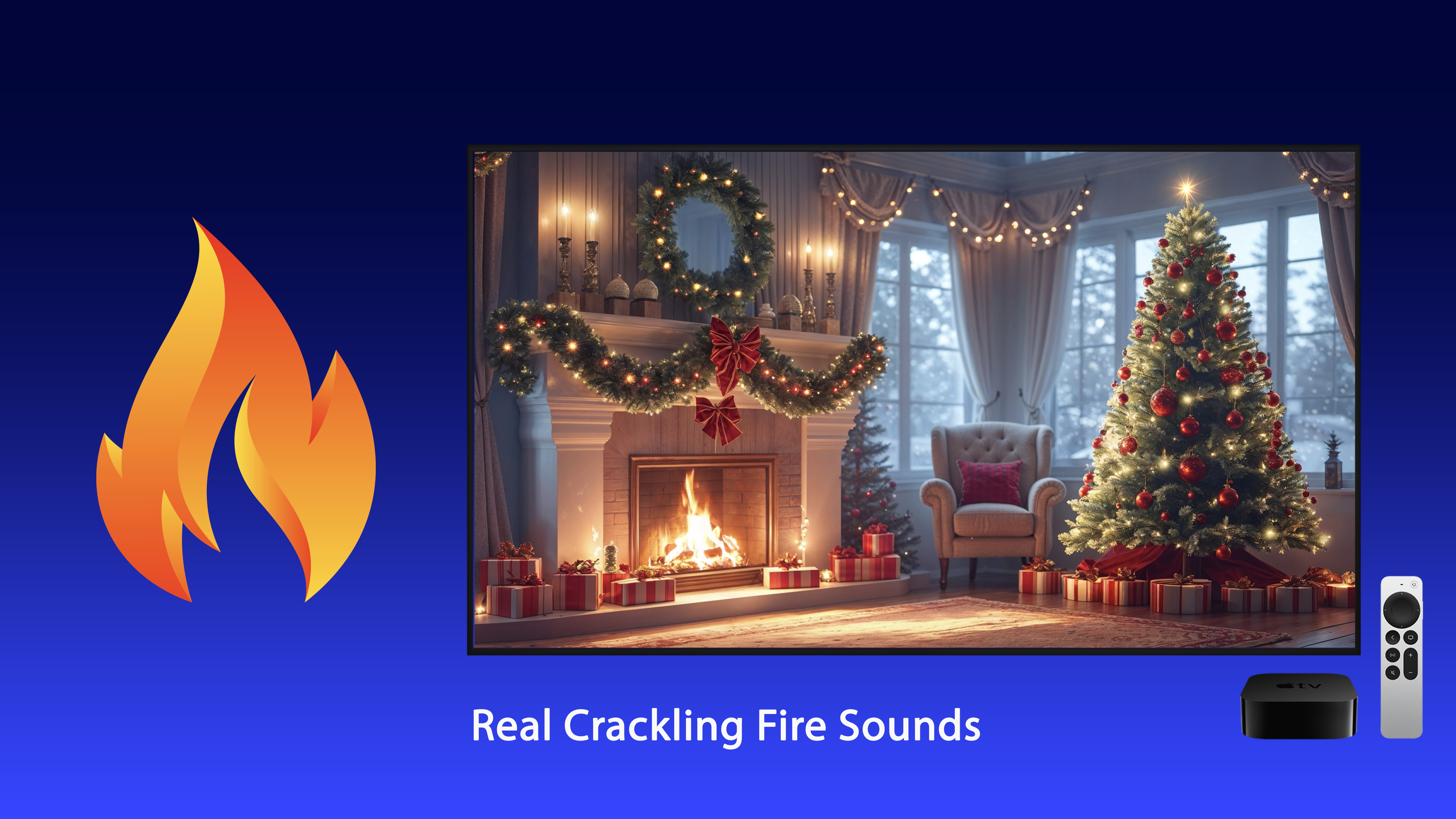 Cozy Fireplace Apple TV screenshot 4