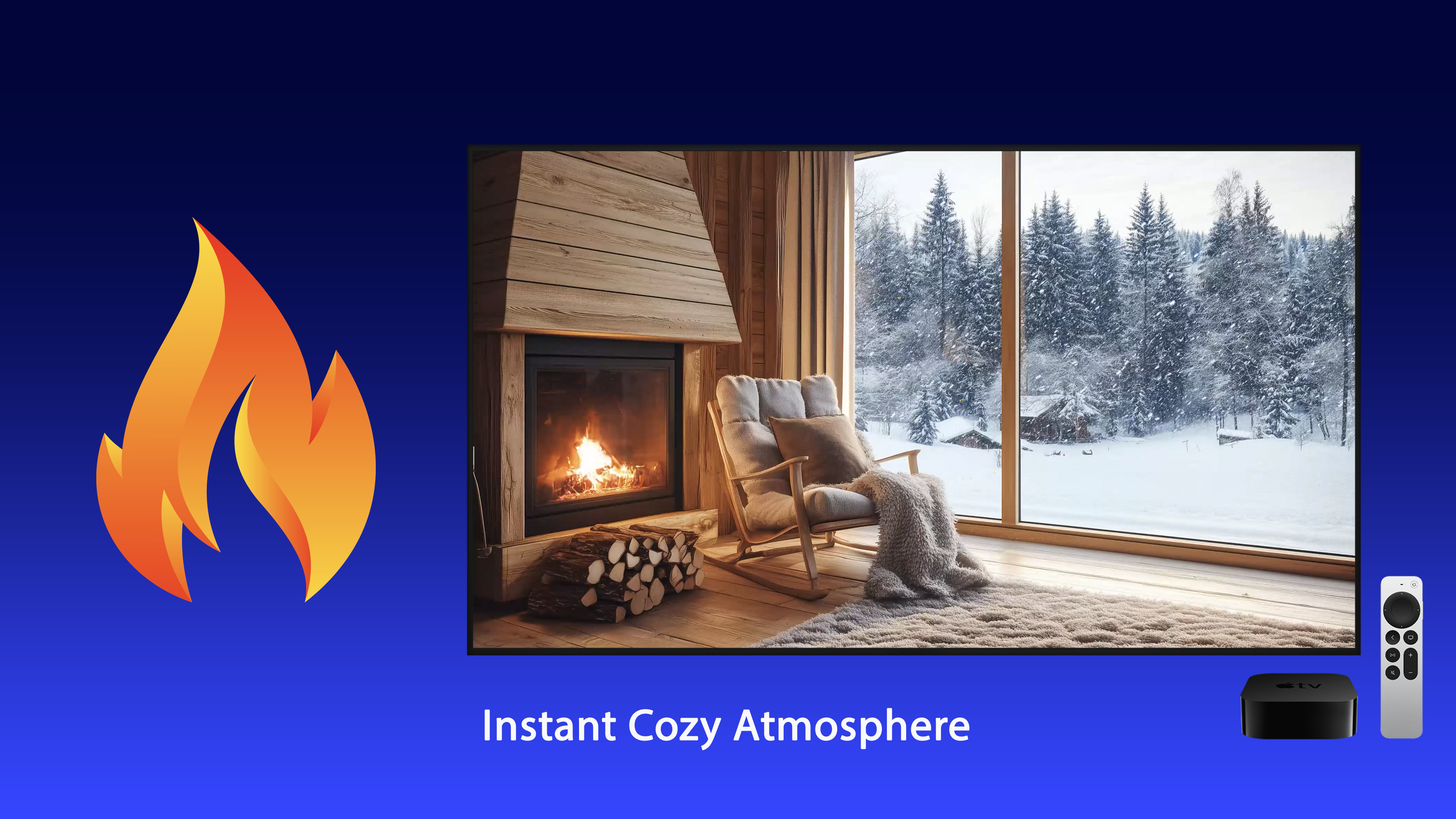 Cozy Fireplace Apple TV screenshot 5