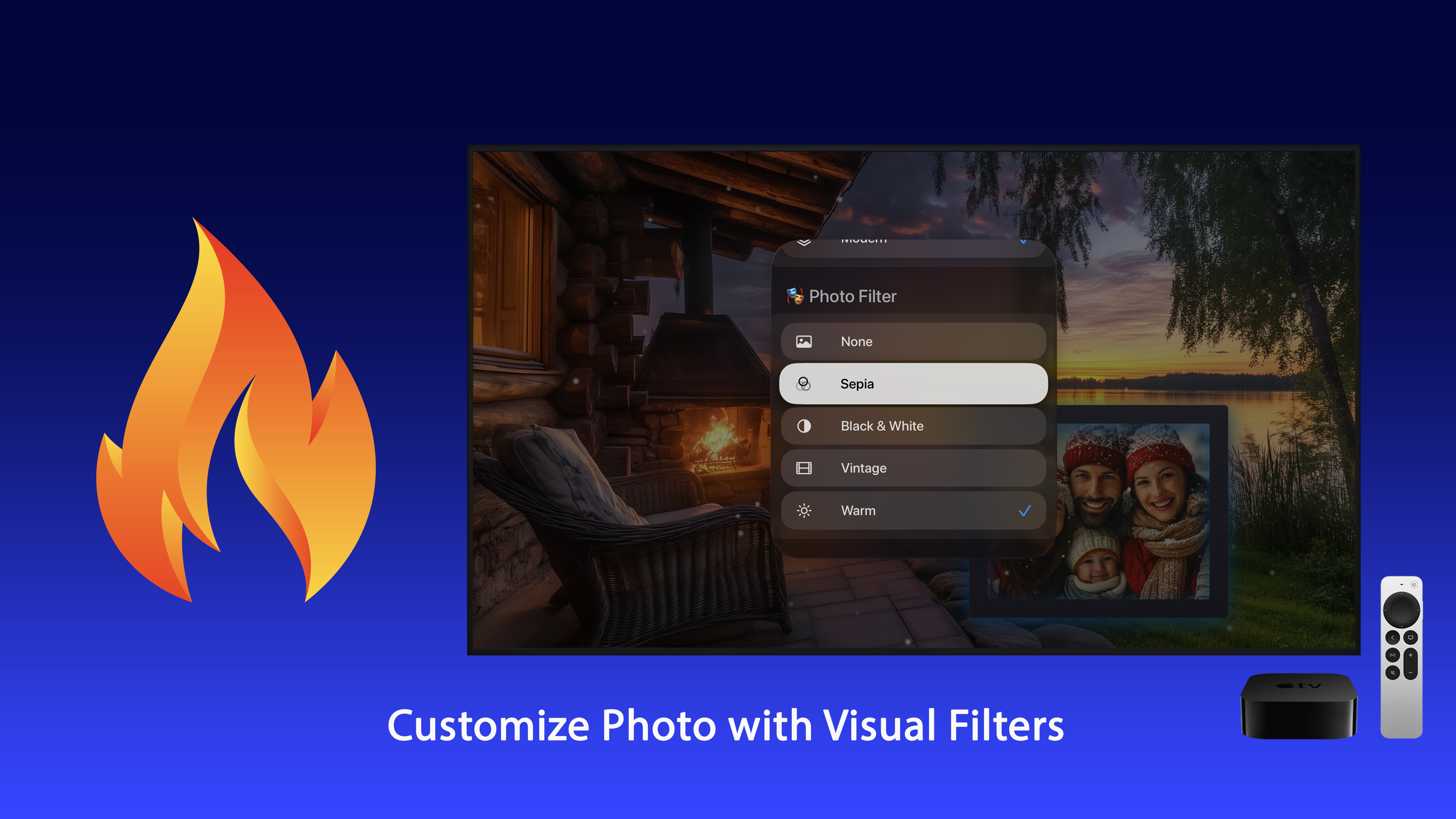 Cozy Fireplace Apple TV screenshot 6