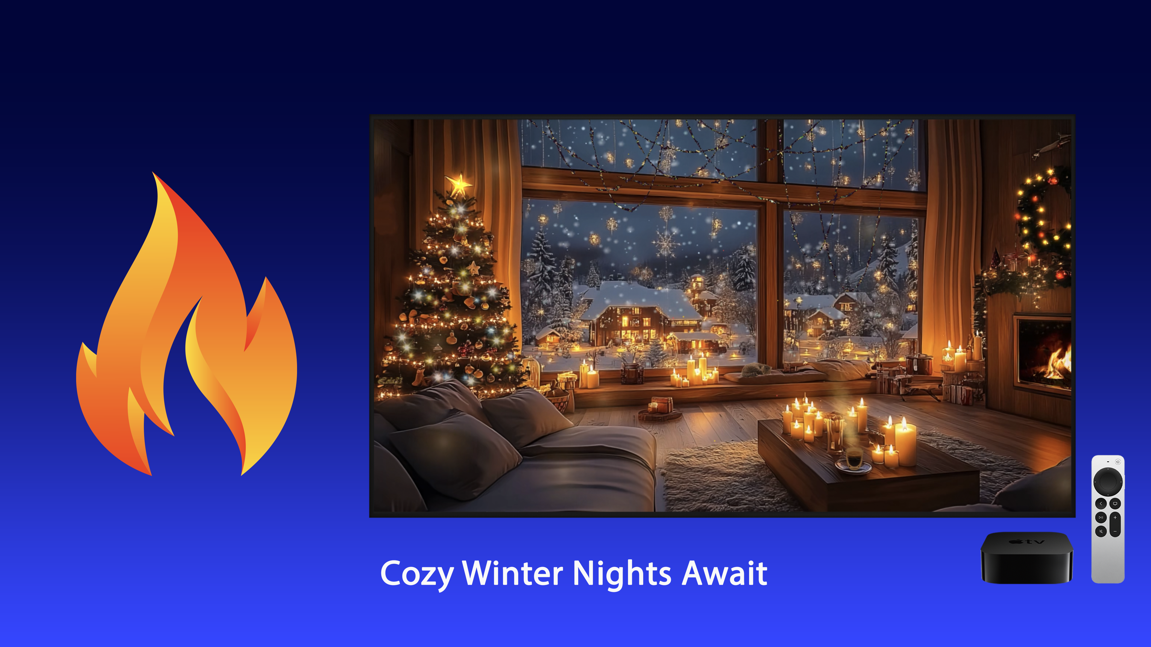 Cozy Fireplace Apple TV screenshot 7