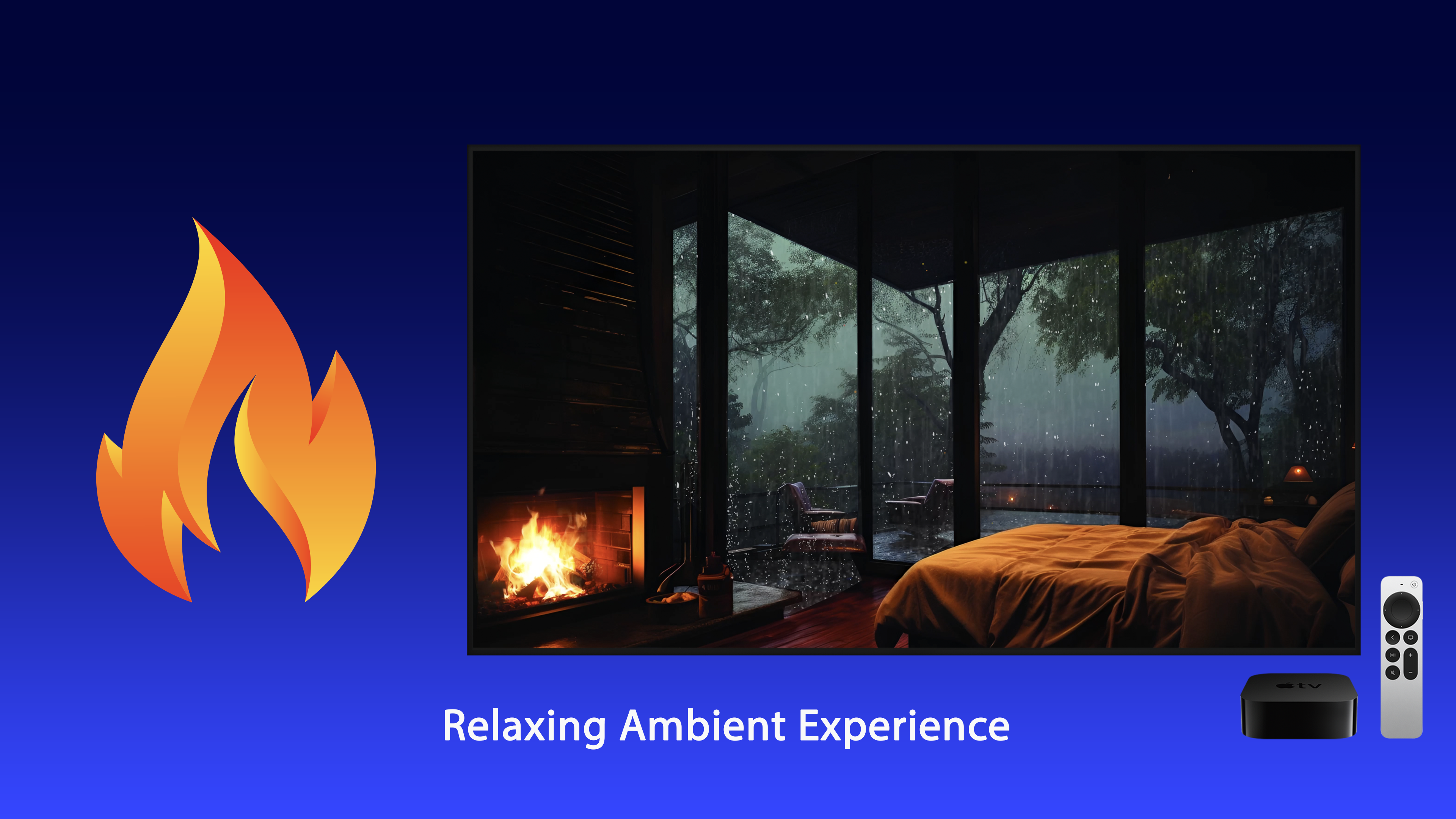 Cozy Fireplace Apple TV screenshot 8