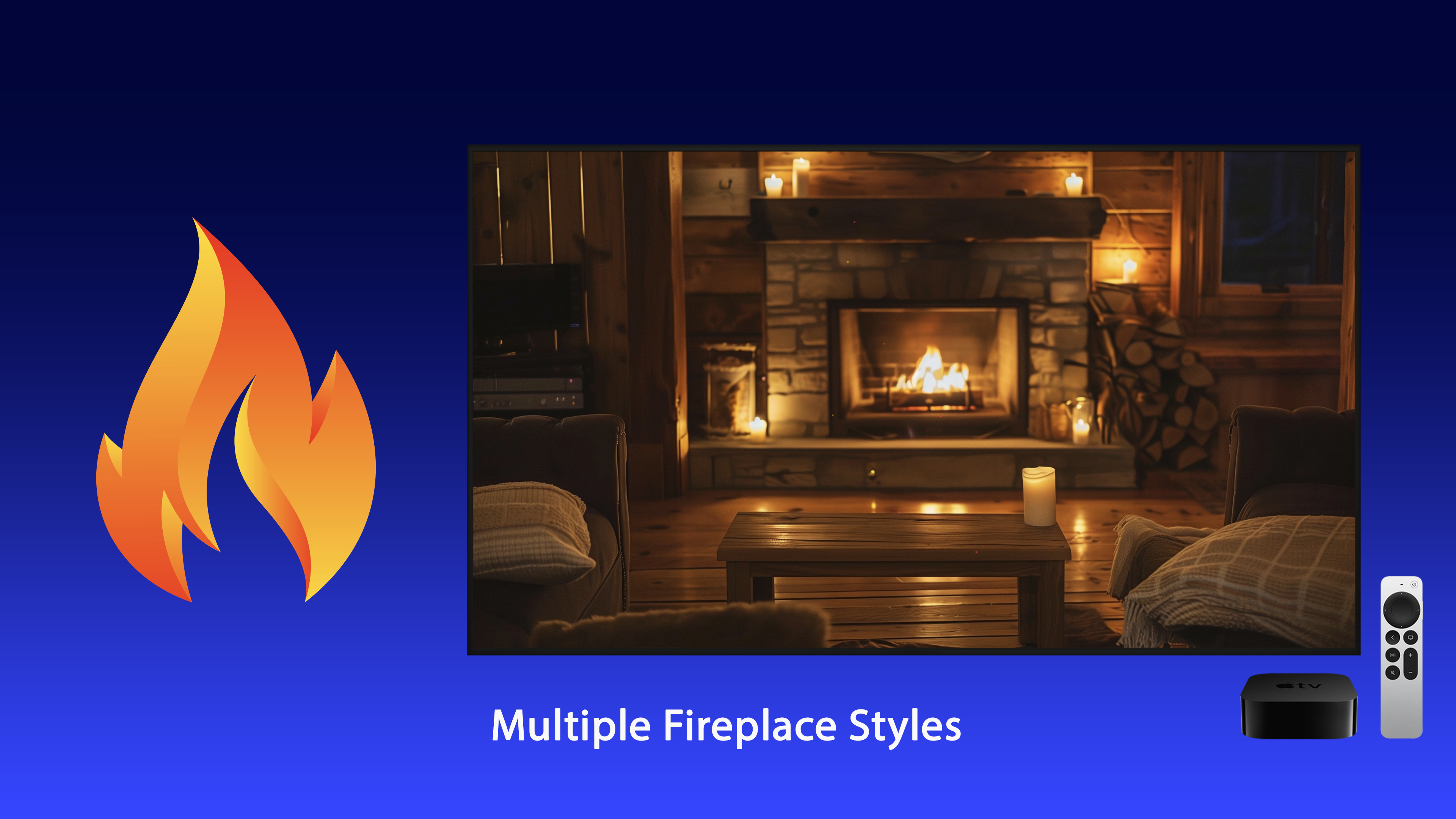 Cozy Fireplace Apple TV screenshot 9