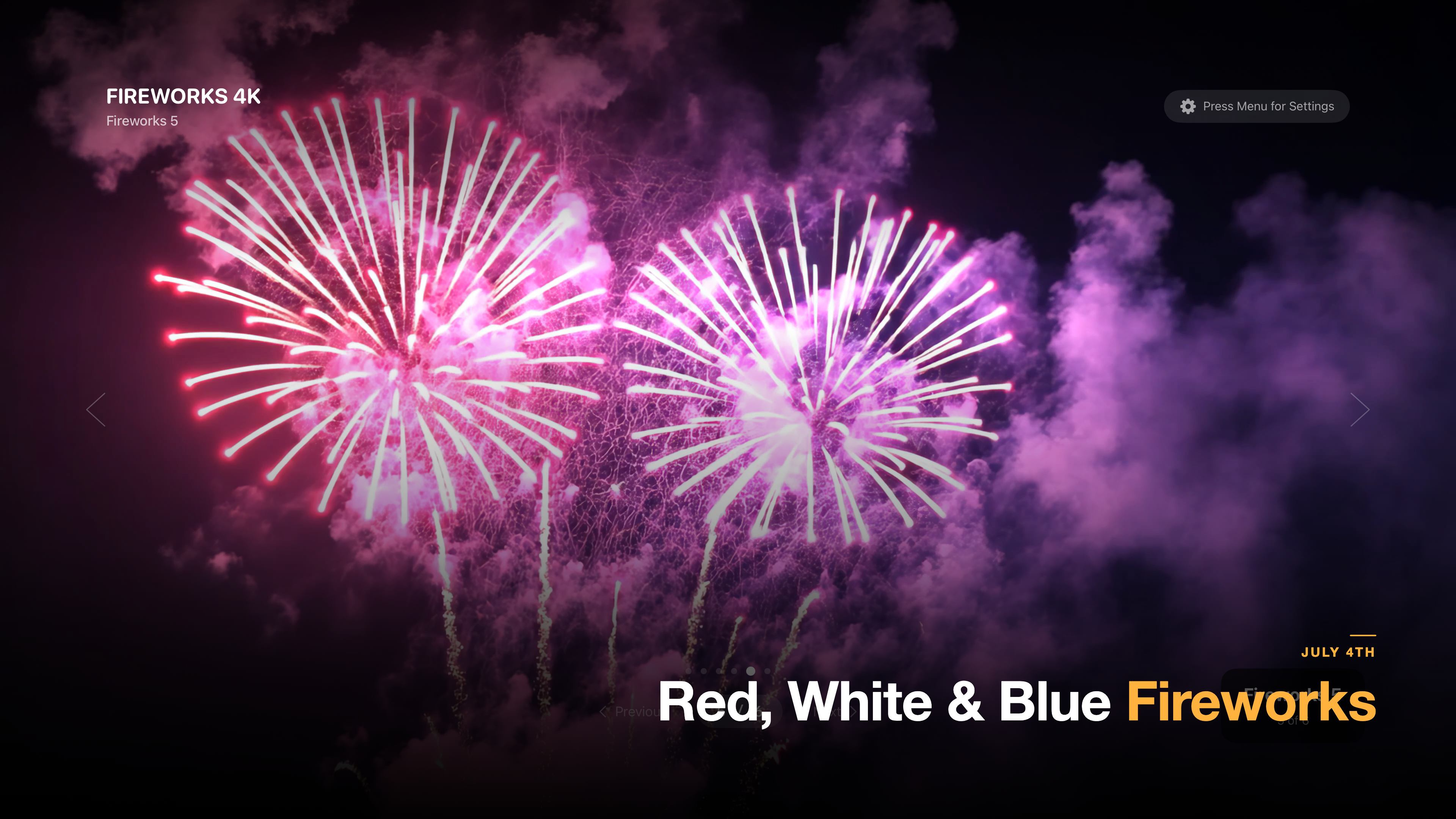 Fireworks 4K Apple TV screenshot 3