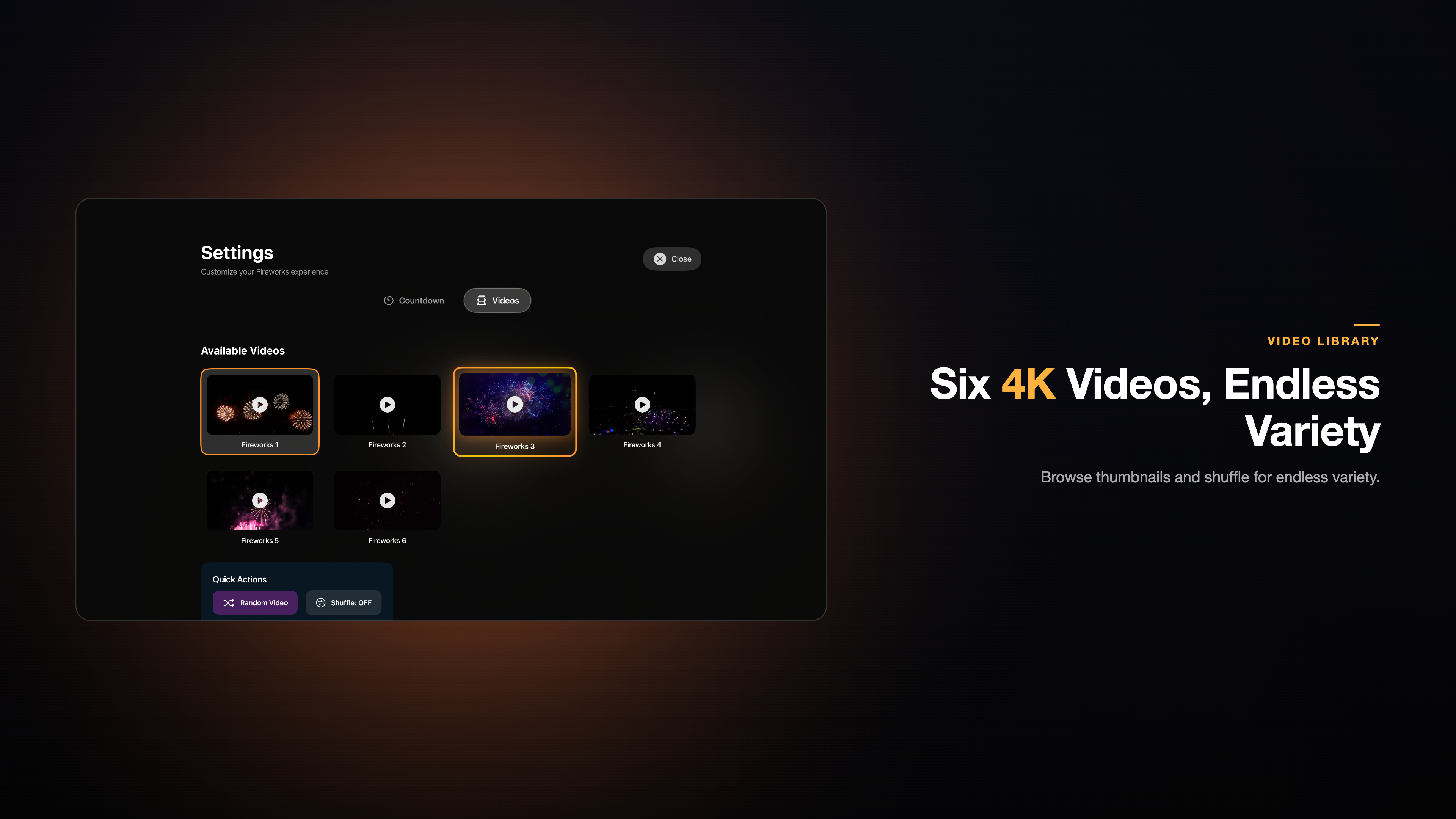 Fireworks 4K Apple TV screenshot 6