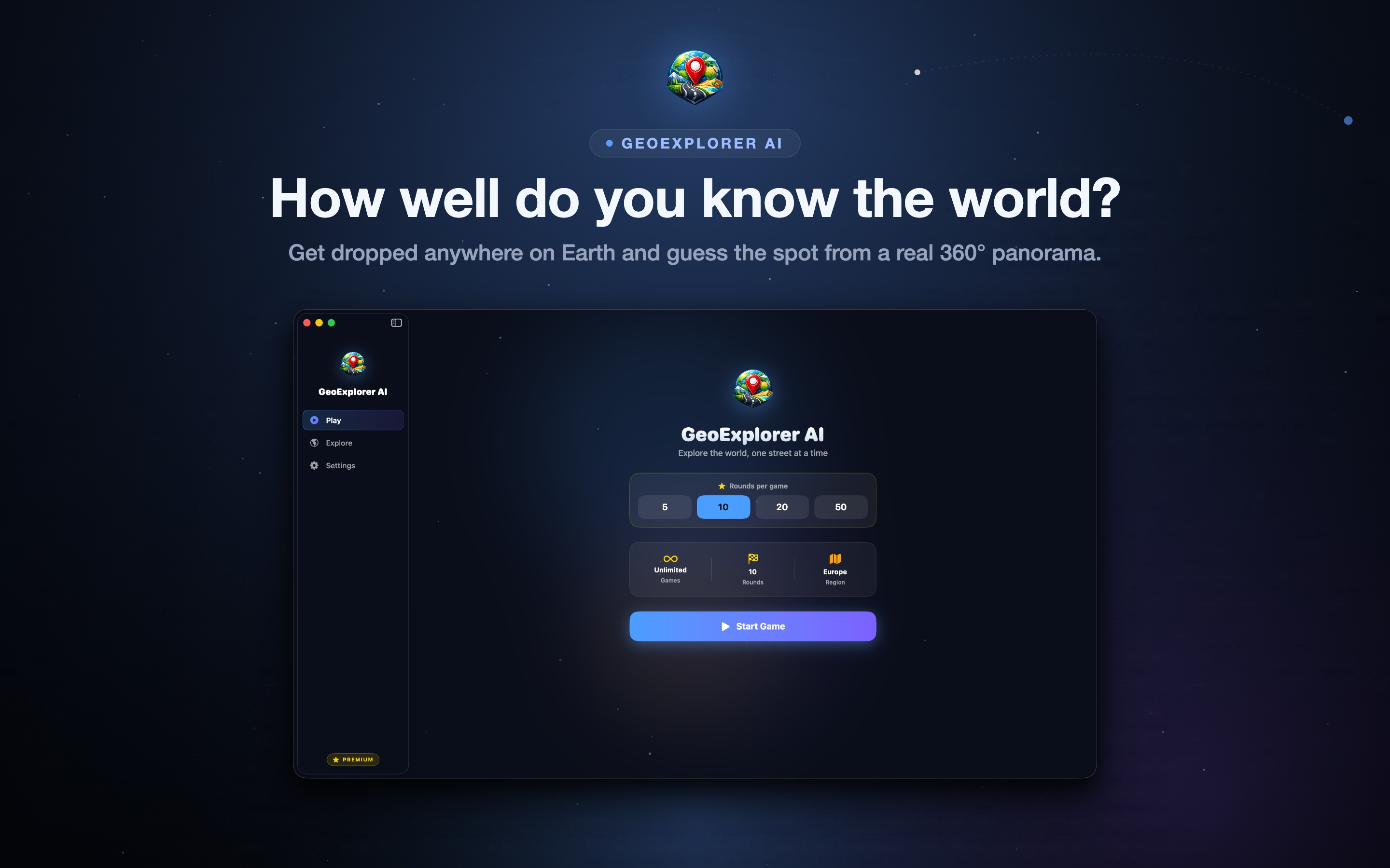 GeoExplorer AI Mac screenshot 1