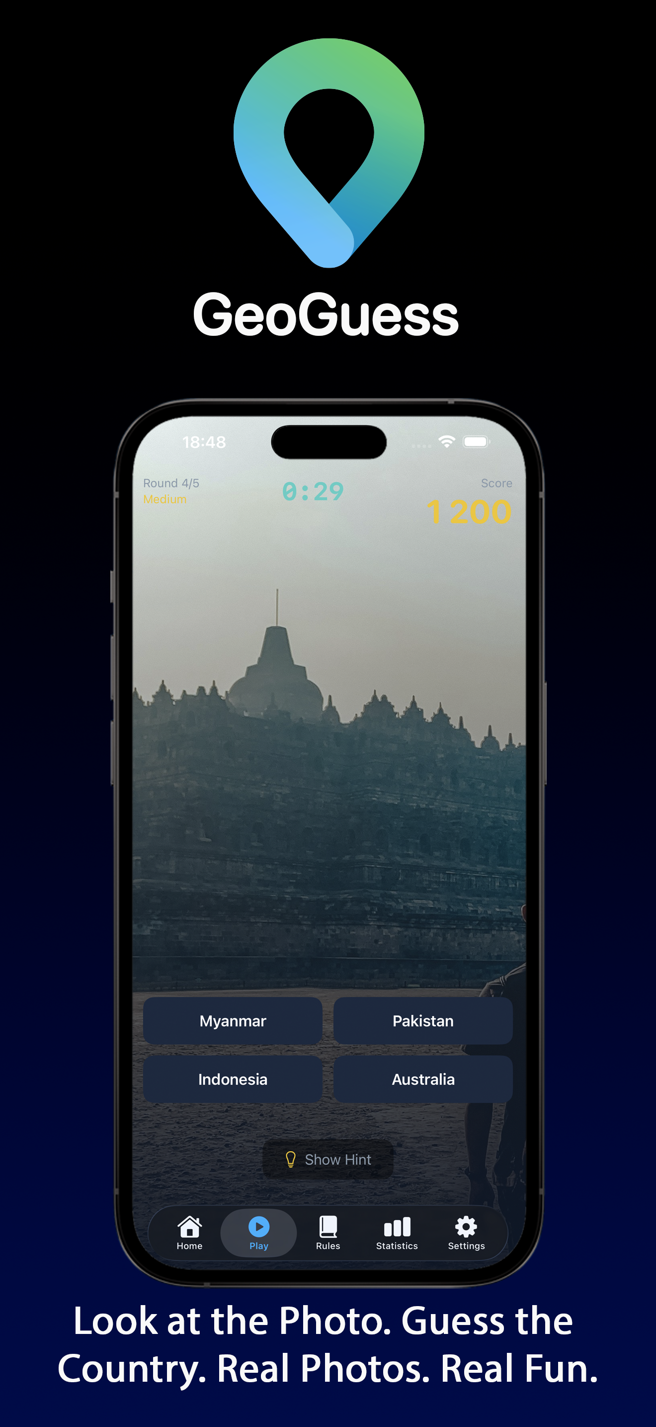 GeoGuess iPhone screenshot 1