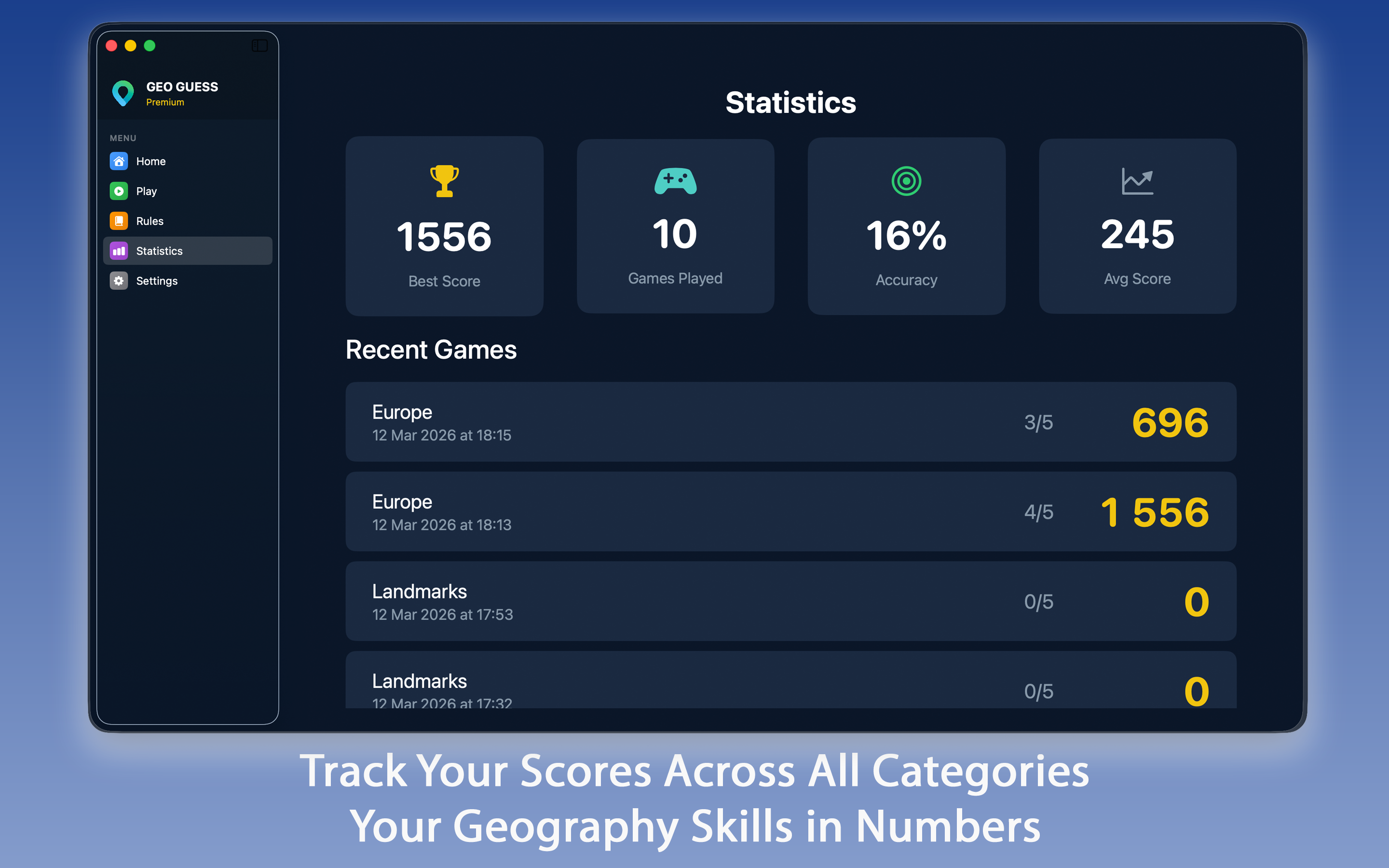GeoGuess Mac screenshot 7