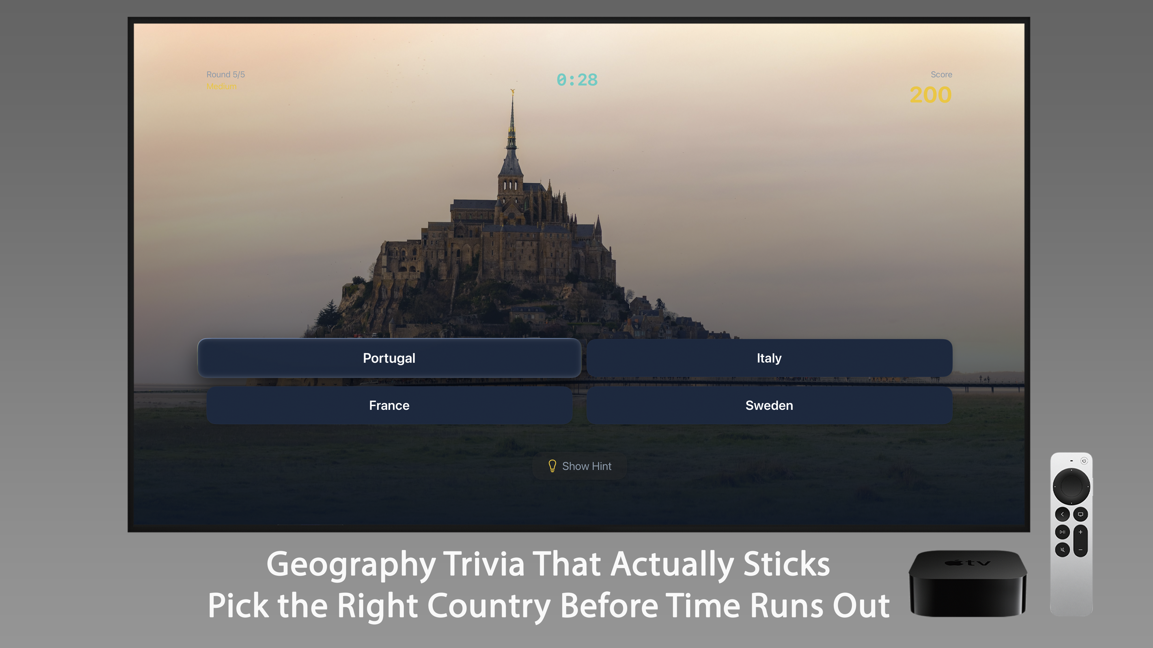GeoGuess Apple TV screenshot 3