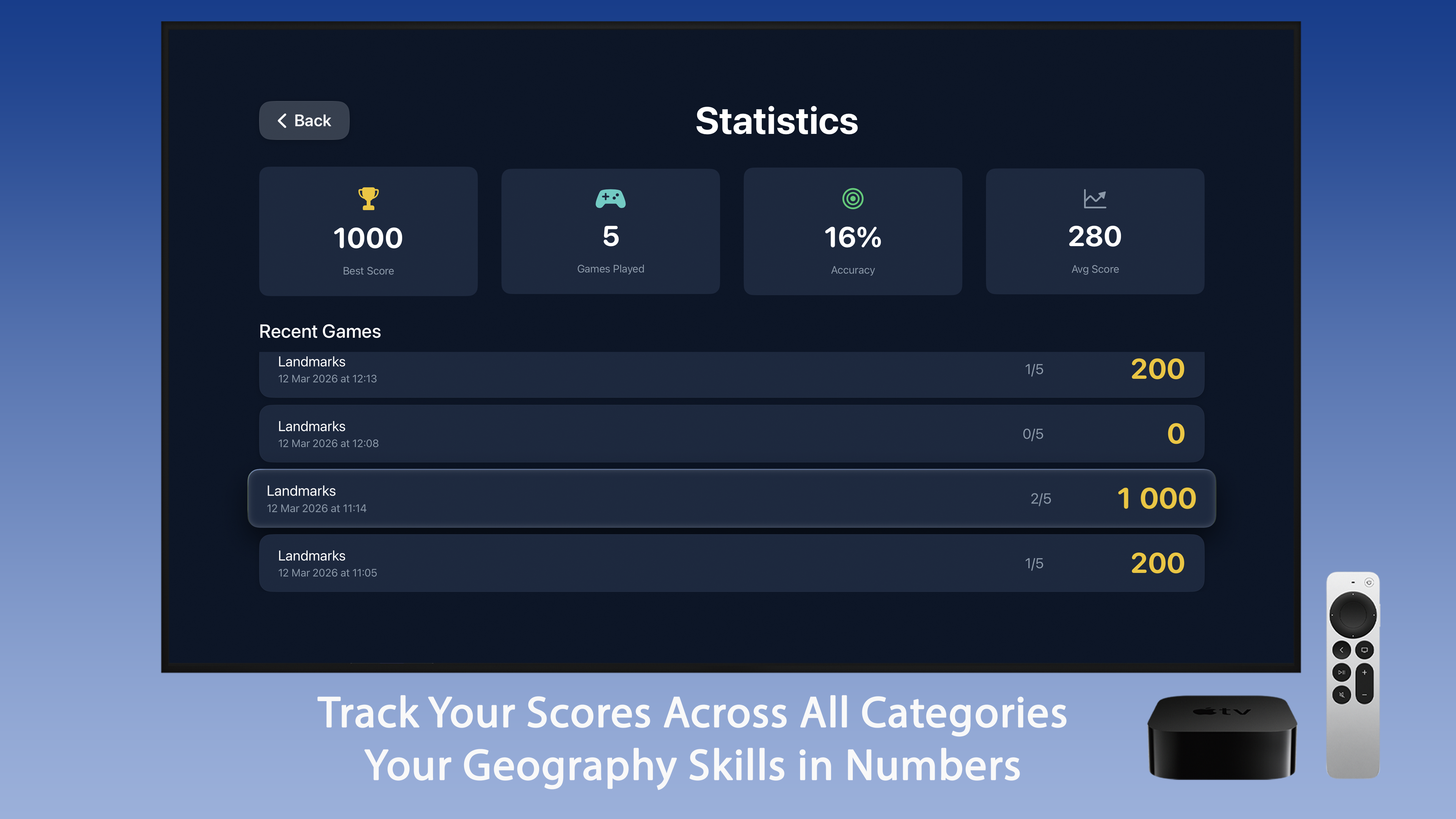 GeoGuess Apple TV screenshot 7
