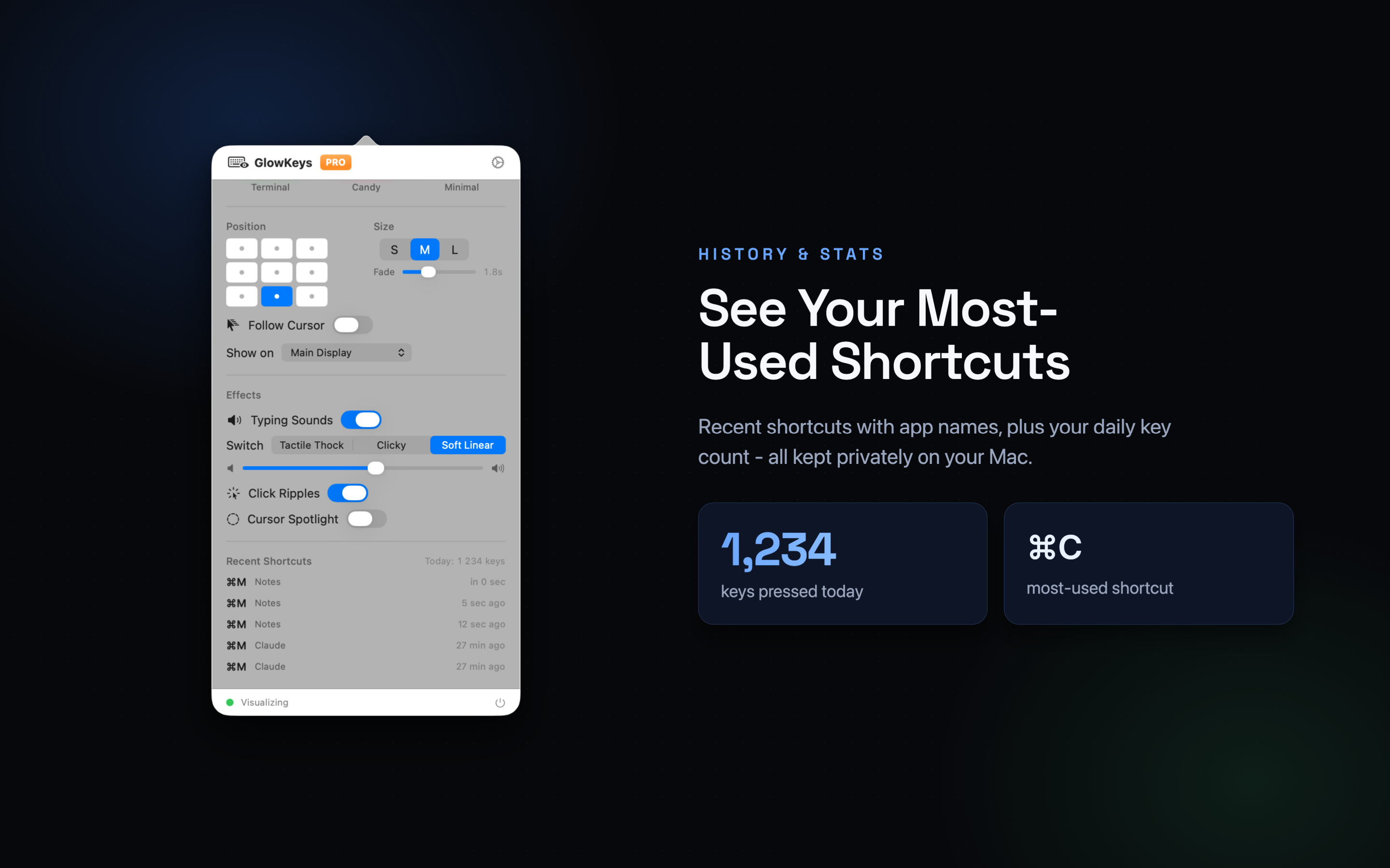 GlowKeys Mac screenshot 8