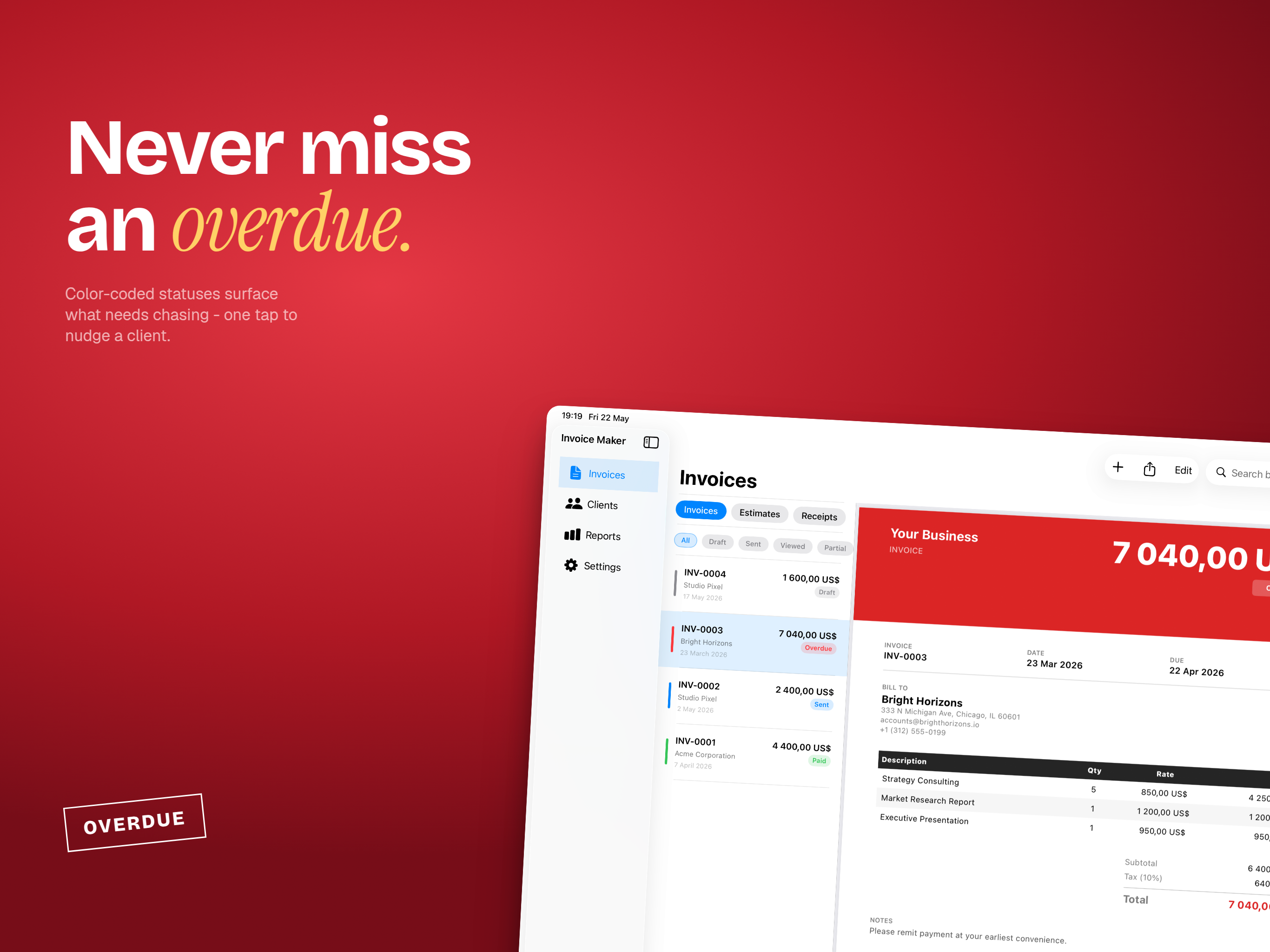 Invoice Maker iPad screenshot 5