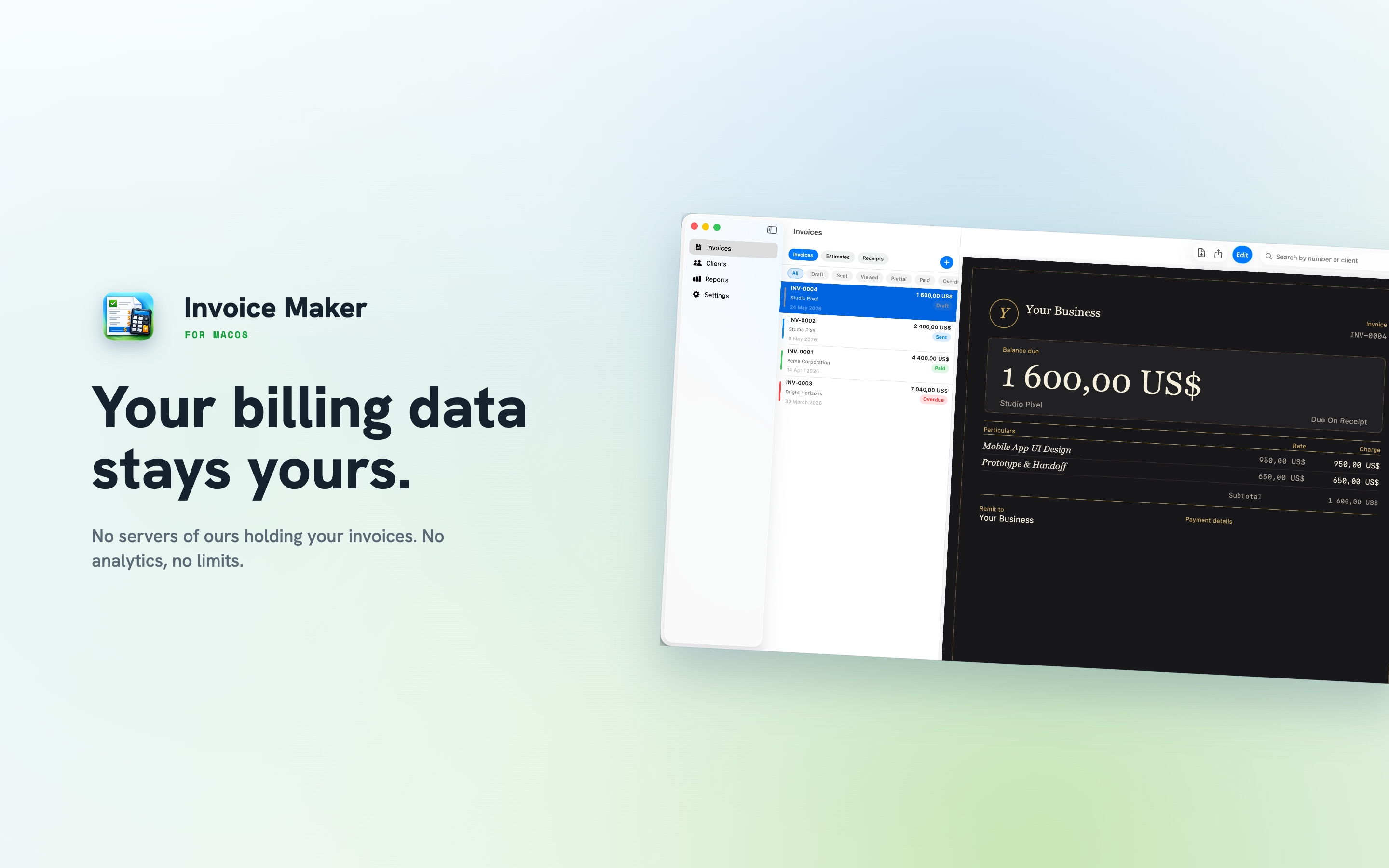 Invoice Maker Mac screenshot 10